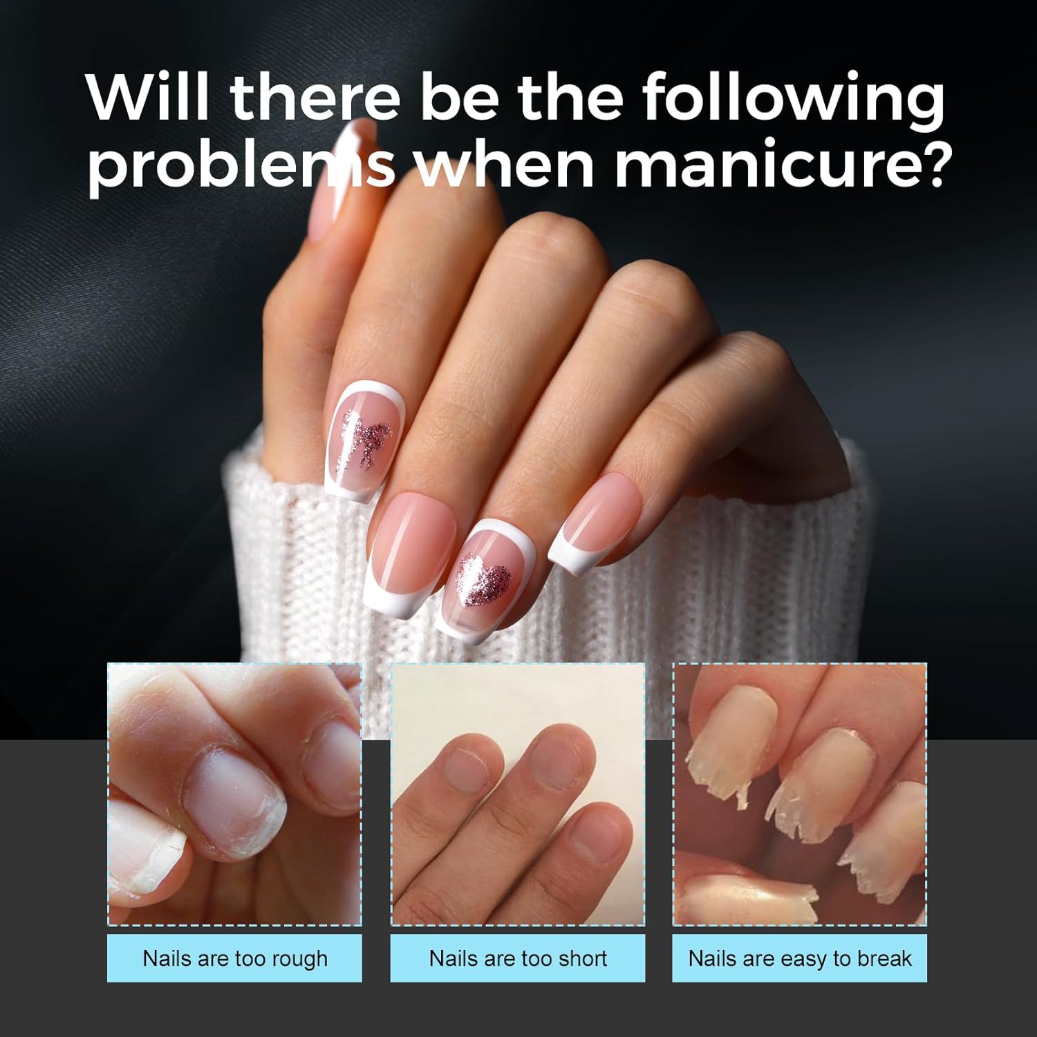 TOMICCA Clear Nail Tips Acrylic Nails 240Pcs Short Coffin Acrylic Nail Kit Gel Nail Tips Pre-shape Clear Nails for Beginner and Professional DIY Salon 12 Sizes - Image 2