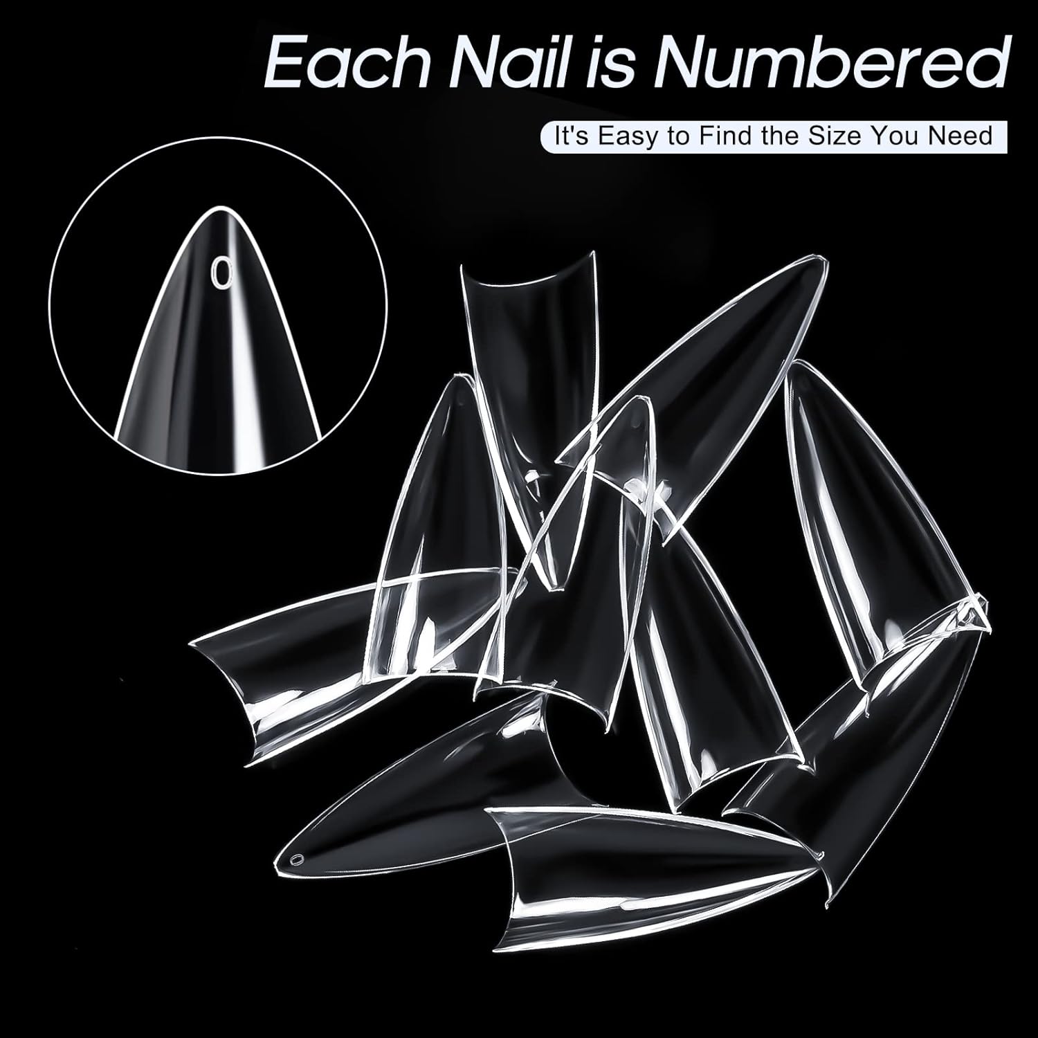 Ranrose 120PCS Short Nail Tips,Short Soft Gel Stiletto Nail Tips Half Cover False Nail Almond Shape Point Acrylic Sharp Artificial False Nail For DIY - Image 7