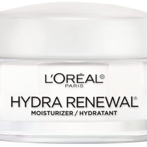 L'Oreal Paris Skincare Hydra-Renewal Face Moisturizer with Pro-Vitamin B5 for Dry Sensitive Skin, All-Day Hydration, 1.7 Oz