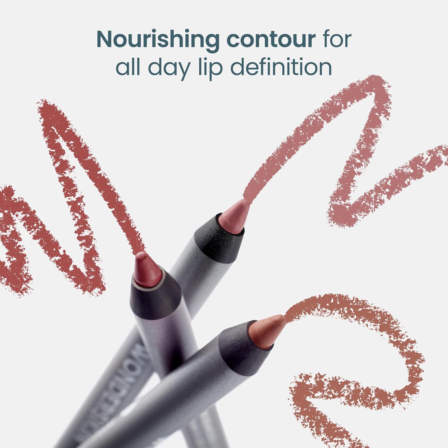 Wonderskin Lip Liner Pencil - 360 Contour Lipliner, Long Lasting, Sharpenable, Waterproof and Transfer-Proof Brown Lip Liner Pencil (Saddle) - Image 7