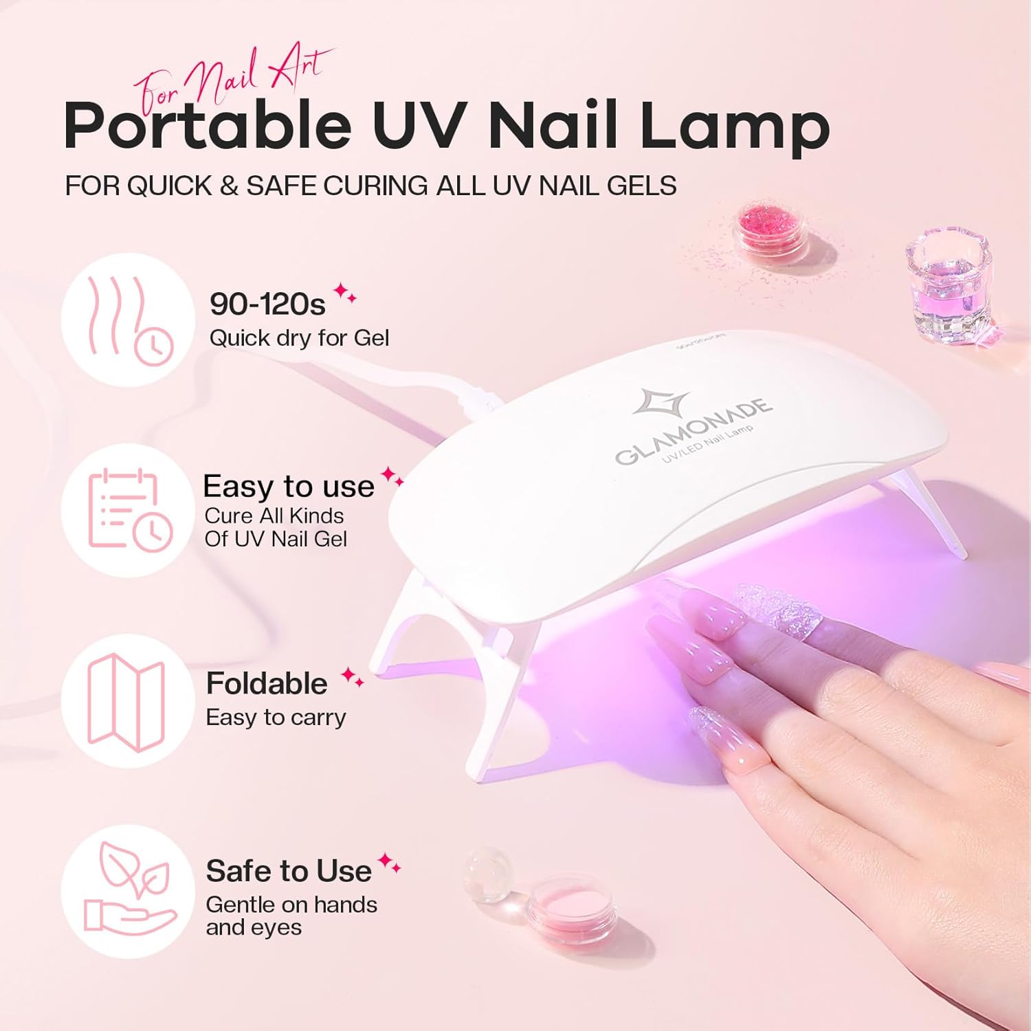 Acrylic Nail Kit for Beginners: Professional Complete Set with Drill UV Light Gel Polish Nail Art Tools for Salon Quality Manicures at Home - Image 9