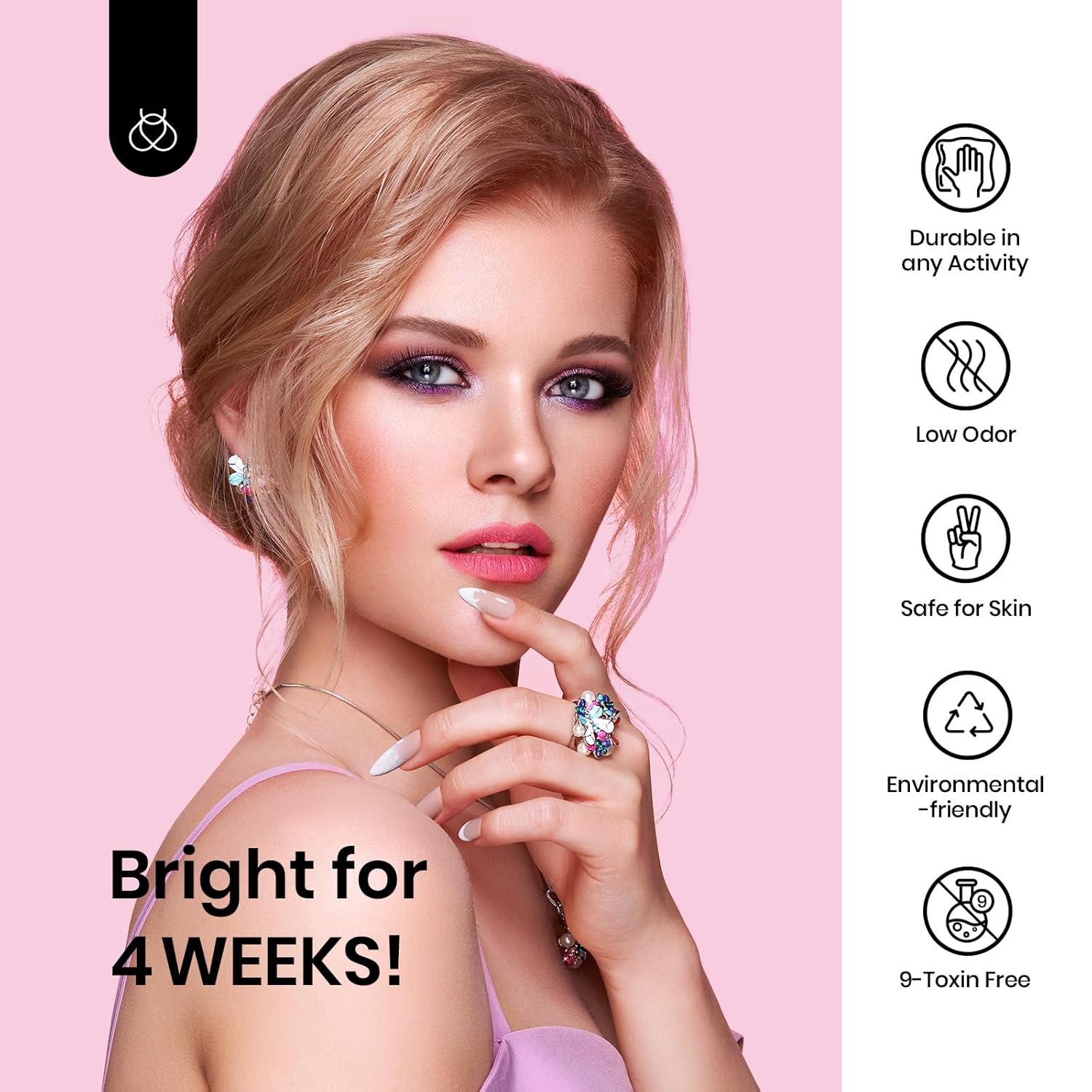 Beetles Pink Gel Nail Polish Spring Barely Pink Gel Polish Soak Off LED Nail UV LED Lamp Pastel Nail Art Manicure Salon DIY Home 0.51Oz Gift for Women - Image 6