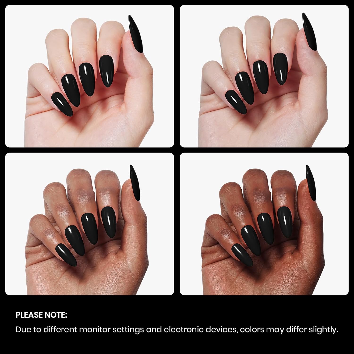 Beetles Black Gel Nail Polish, 1 Pcs 15ml Audrey Black Color Soak Off Gel Polish Nail Art Manicure Salon DIY Uv Lamp Nail Design Decoration at Home Gift for Women - Image 5