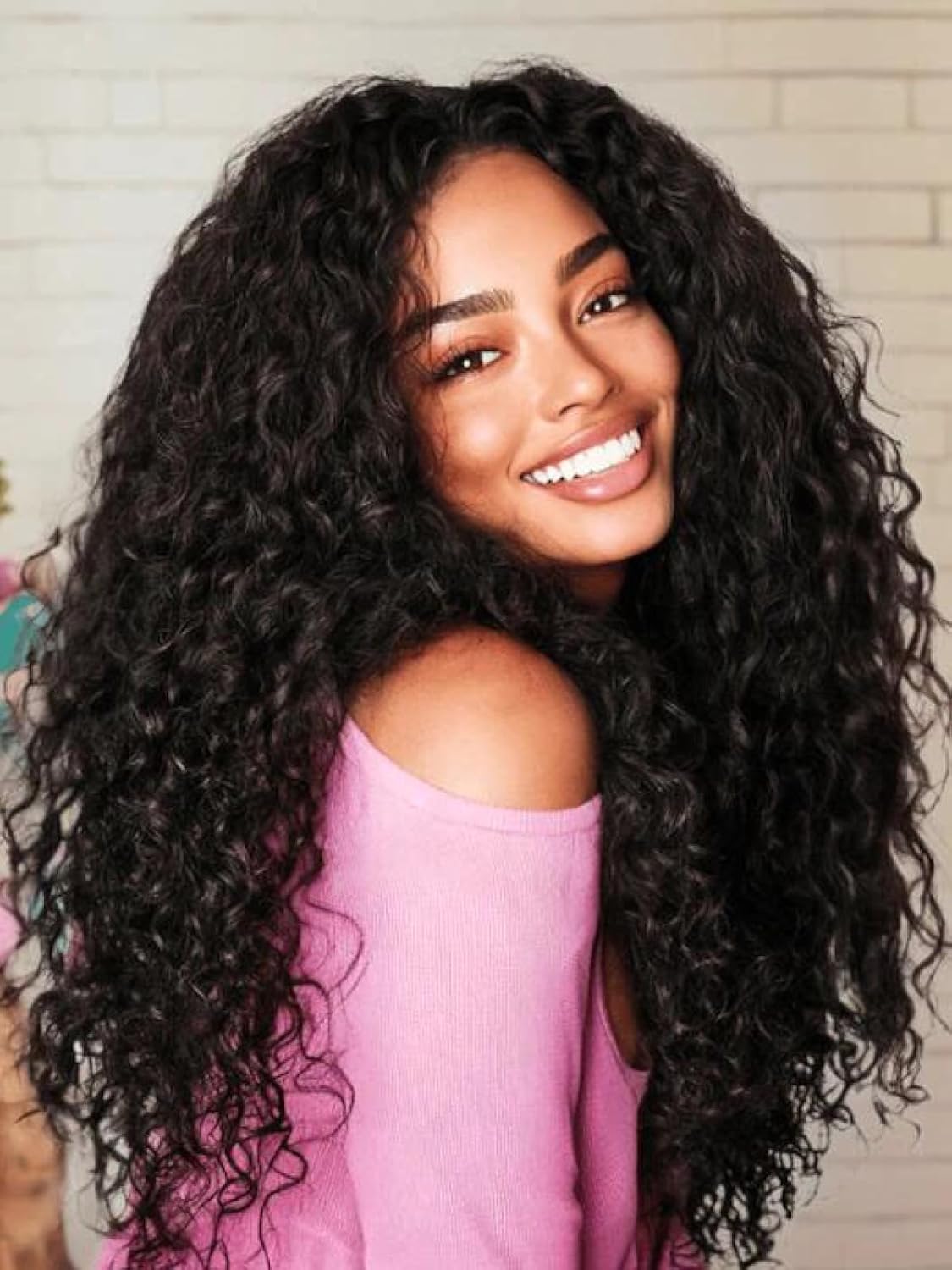 UNICE Blend Secure Half Wig Human Hair Water Wave with Drawstring Wear and Go Glueless Wear with or Without Headband Wigs Human Hair for Women Beginner Friendly 150% Density 16 inch