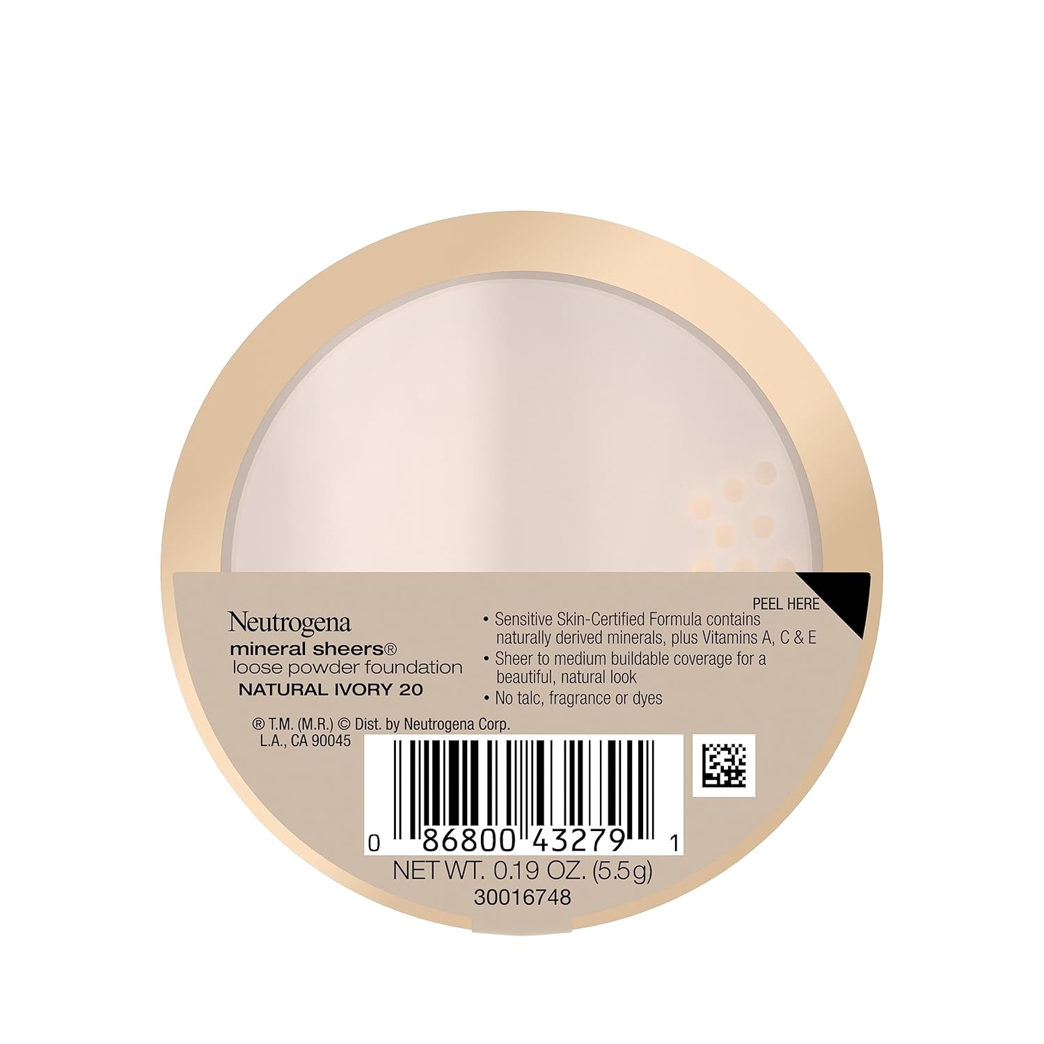 Neutrogena Mineral Sheers Lightweight Loose Powder Makeup Foundation with Vitamins A, C, & E, Sheer to Medium Buildable Coverage, Skin Tone Enhancer, Face Redness Reducer, Natural Ivory 20,.19 oz - Image 8