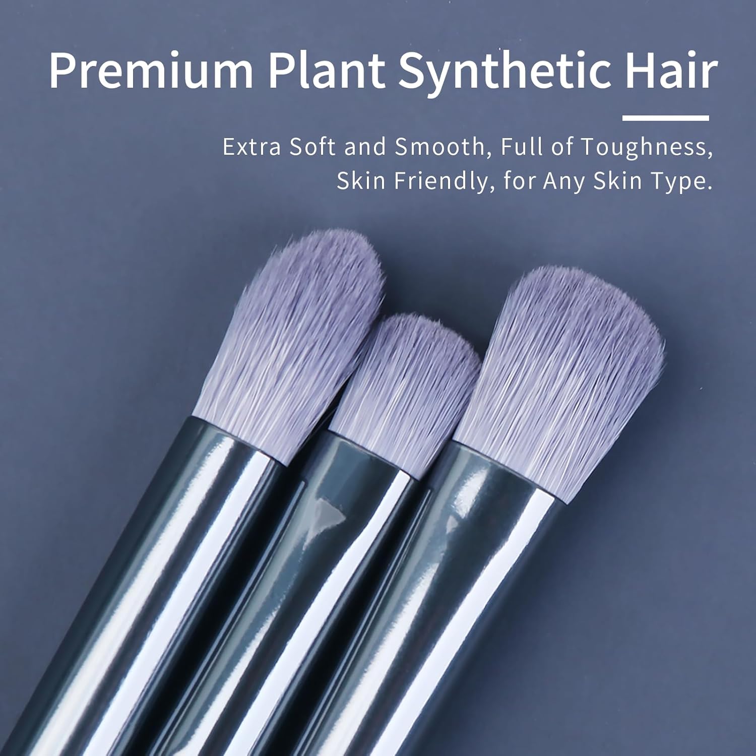 Sapphire Blue Eye Shadow Brush Set, Diamond Eyeshadow Brushes Set, Small Nose Contour Brush, Glitter Eyeshadow Brush, Eyeshadow Blending Brush, Colorful Eye Makeup Brushes Set Professional. - Image 3