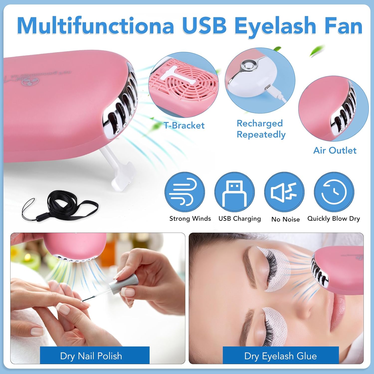 Eyelash Extension Kit for Beginners, Professional Lash Extension Kit with Mannequin Head, Lash Starter Kit with Lash Fan, Lash Extension Supplies for Practice Training Kit - Image 2