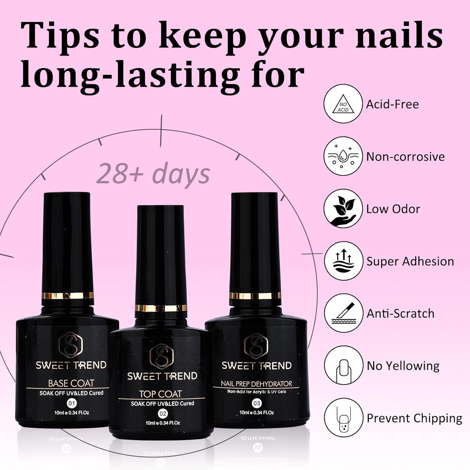 Acrylic Nail Kit with Everything: Beginners Set with Drill - Professional Acrylic Powder Glitter Monomer False Tips Top Base Coat Starter Kit - Full Decorations Nail Supplies for Nail Extensions Gift - Image 4
