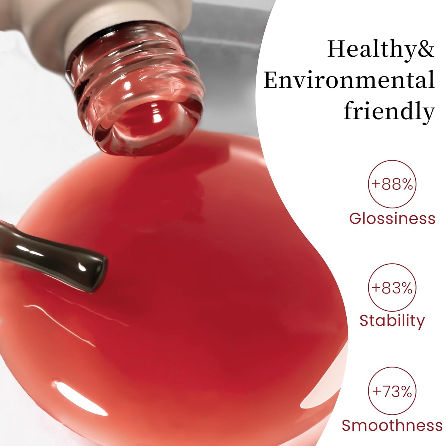 MAYCHAO Jelly Gel Nail Polish 1Pc Transparent Pomegranate Nail Polish 15ML Soak Off UV LED Nail Gel Polish Nail Art Starter Manicure Salon DIY at Home - Image 2