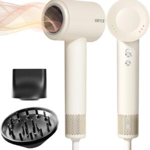 Hair Dryer,160000 RPM Blow Dryer with High-Speed Brushless Motor for Fast Drying, Professional Ionic Lightweight Hair Dryers, Thermo-Control Low Noise with Blow Dryers Diffuser & Nozzle