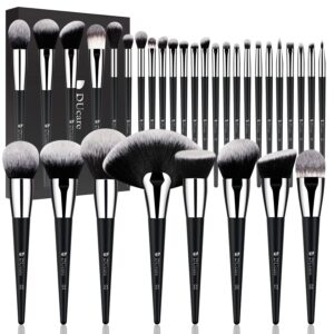 DUcare Makeup Brushes Professional 32Pcs Make up Brushes Set Premium Christmas Gift Synthetic Kabuki Foundation Blending Brush Face Powder Blush Concealers Eye Shadows