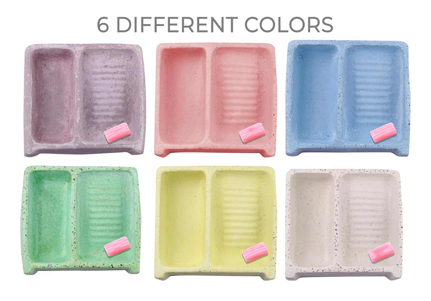 Mini Mexican Washboard for Makeup Brush Cleaner Handmade, Brush Cleaning, Washing Tool Cosmetic Brush Clanear, Mexican Lavaderito, Lavadero Miniatura Artesanal, Brush Washer (White) - Image 3