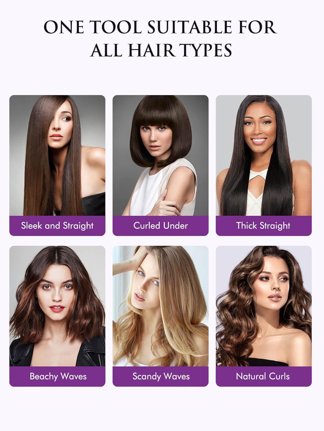 LANDOT Wide Flat Iron Hair Straightener for Fast Styling Thick/Long/Coarse Hair: 1-3/4 Inch Ceramic Straightener for Less Frizz, Smoother Shinier Results - Dual Voltage & 12 Temp Setting 250-450F - Image 7