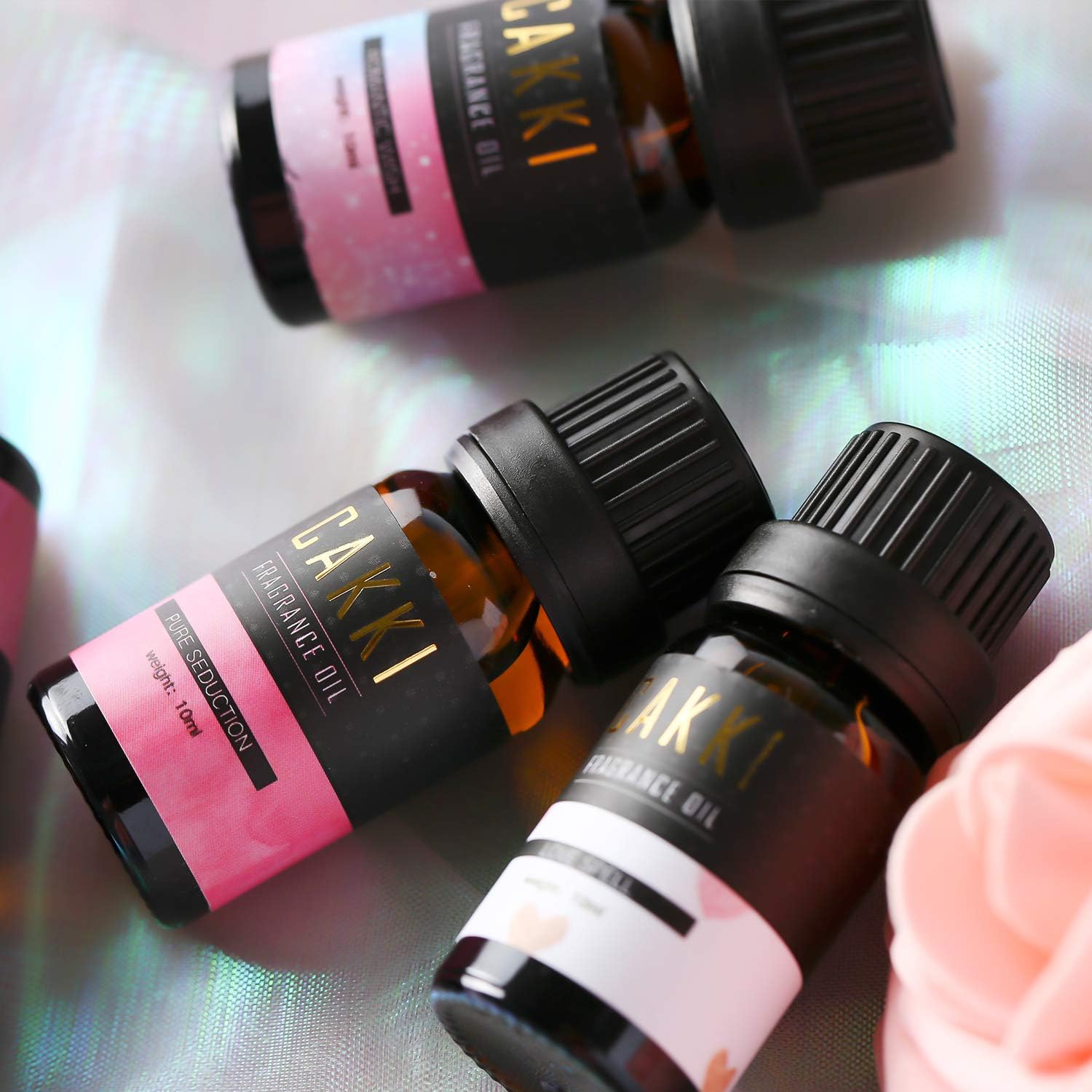 Essential Oils Set for Diffusers for Home, CAKKI Fragrance Oils Gift Set, 6X10ml Pure Aromatherapy Oils,with Pure Seduction, Love Spell,Coconut Passion, Aqua Kiss, for Candles Making - Image 7