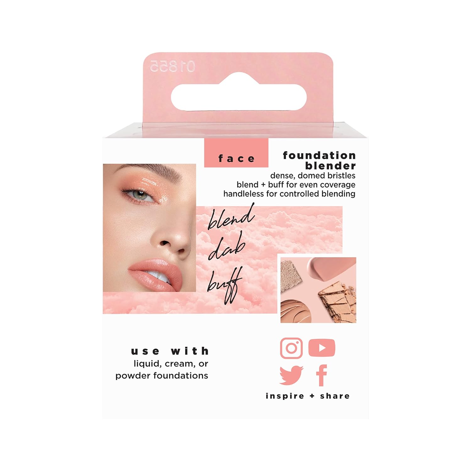 Real Techniques Foundation Makeup Blender, Kabuki Brush For Face or Body Makeup, Works With Liquid or Cream Foundation, No Handle, Blend & Buff Makeup, Dense Synthetic Bristles, 1 Count - Image 6