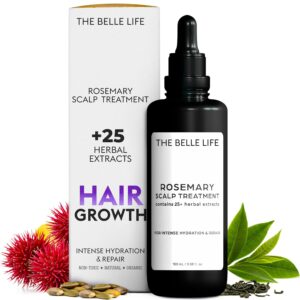 Rosemary Hair Oil Scalp Treatment inspired by THE INNATE LIFE, 100ml 3.4 fl oz Nourishes and Supports Fuller-Looking Hair with Organic Rosemary Oil