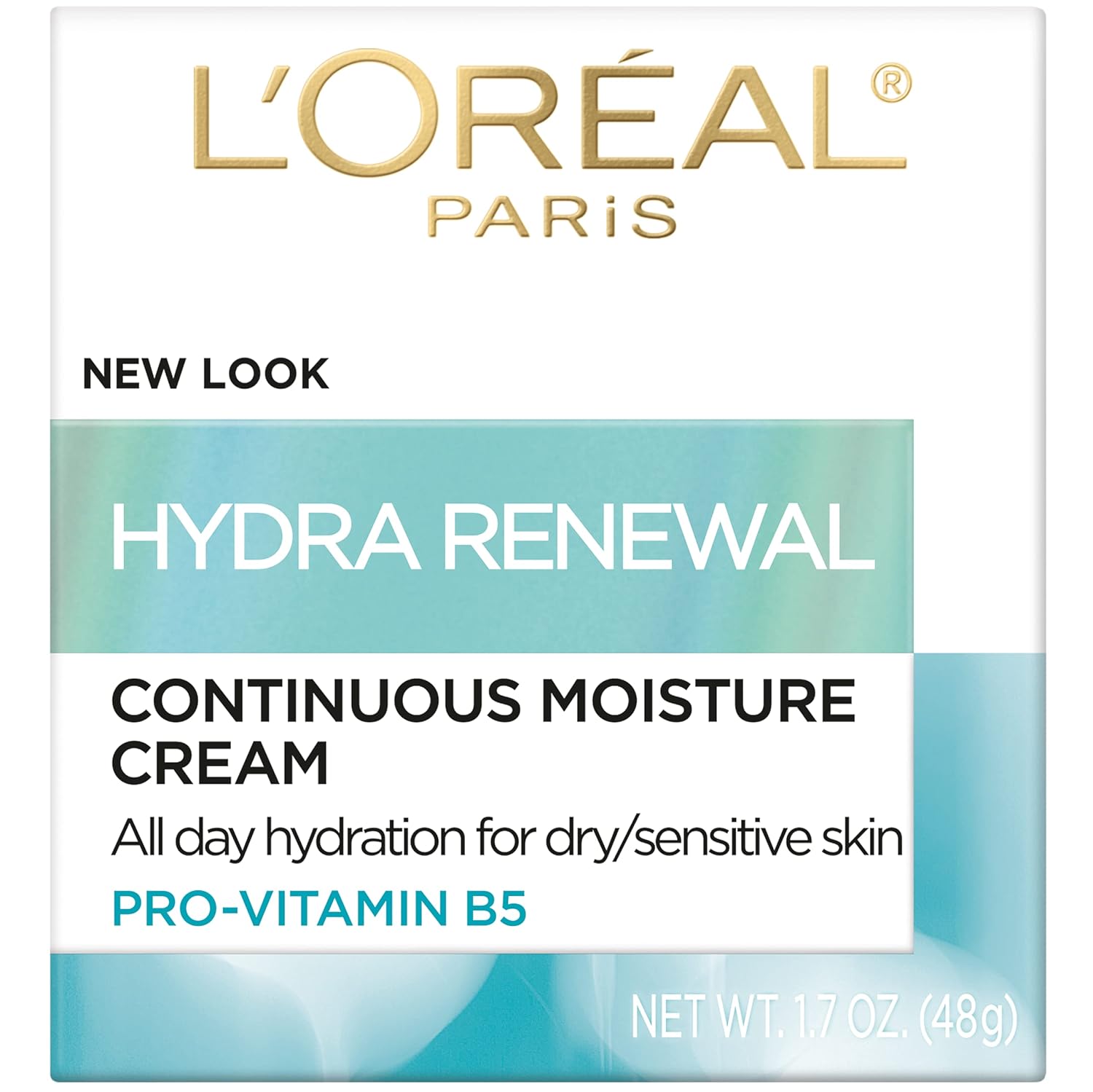 L'Oreal Paris Skincare Hydra-Renewal Face Moisturizer with Pro-Vitamin B5 for Dry Sensitive Skin, All-Day Hydration, 1.7 Oz - Image 2