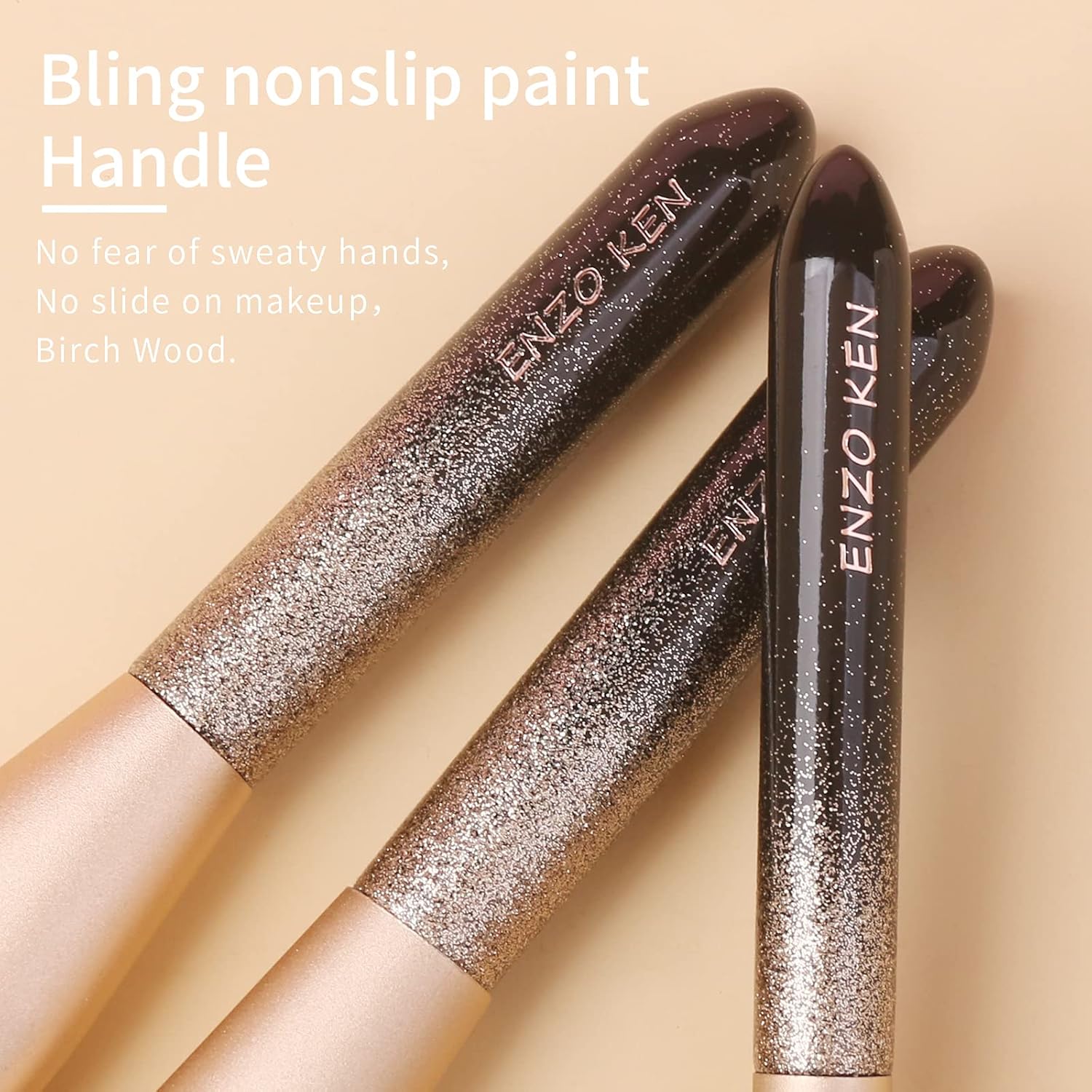 Natural Hair Makeup Brush Set Professional, Sable Makeup Brushes Set with Case, Natural Hair Brushes Makeup Set, Glitter Make up Brushes Set Professional, Natural Makeup Brushes - ORRA, Black - Image 5