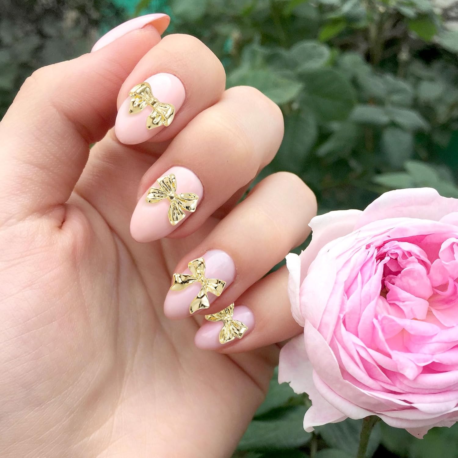 90Pcs Gold Bow Nail Charm 3 Styles Bowknot Nail Bows Glitter Acrylic Kawaii Halloween Christmas Wedding Prom Decoration for Women Scrapbook Envelope Cards Making - Image 5