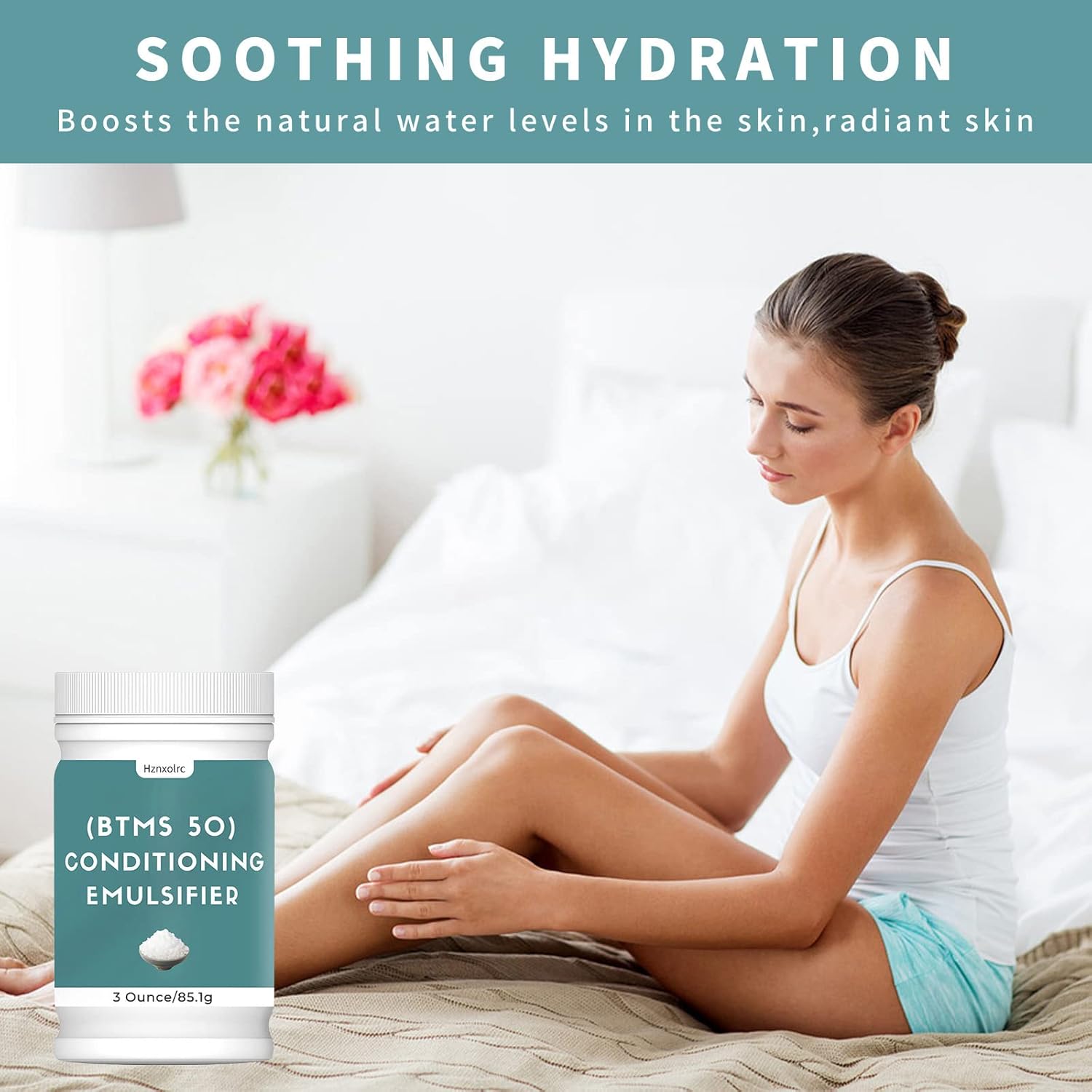 3 oz BTMS 50 Conditioning Emulsifier for Making Leave-in Conditioner, Premium BTMS 50 Conditioning Emulsifier Granules, Higher Activity than BTMS 25, Suitable for Making Lotions, Shampoos and More - Image 3
