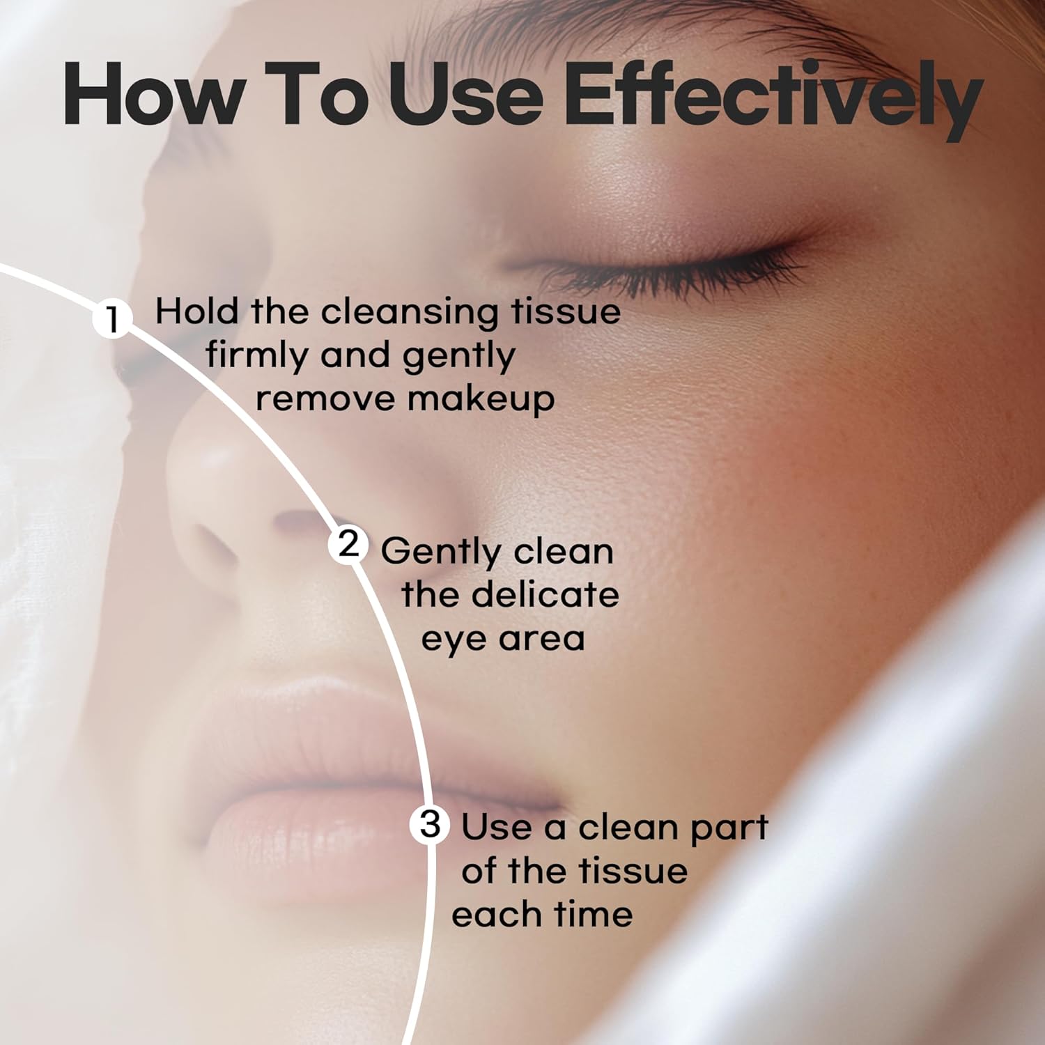 Epielle Argan Oil Makeup Remover Cleansing Wipes Tissue | Gentle for all Skin Types | Daily Facial Cleansing Towelettes | Removes Dirt, Oil, Makeup (Pack of 6) - Image 3
