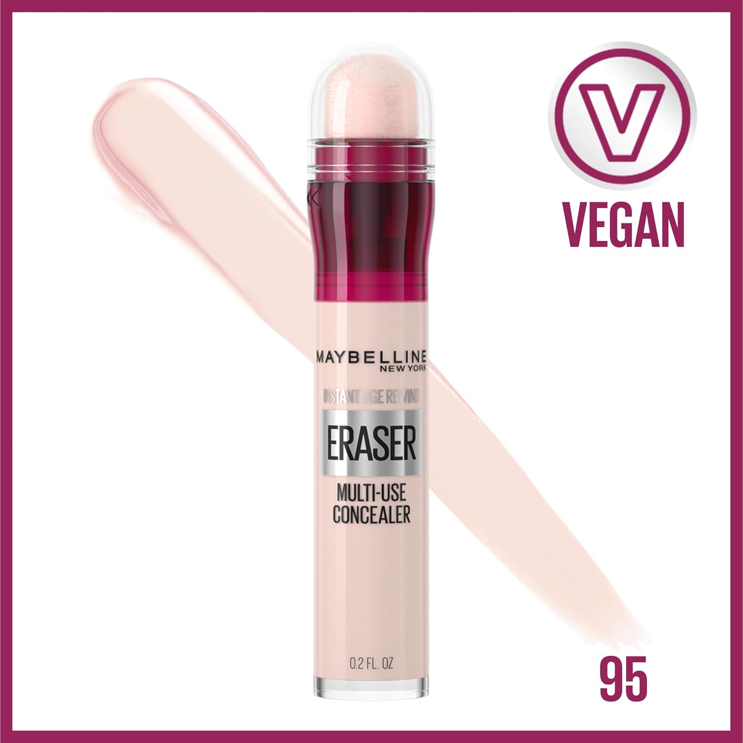 Maybelline Instant Age Rewind Eraser Dark Circles Treatment Multi-Use Concealer, 095, 1 Count (Packaging May Vary) - Image 2