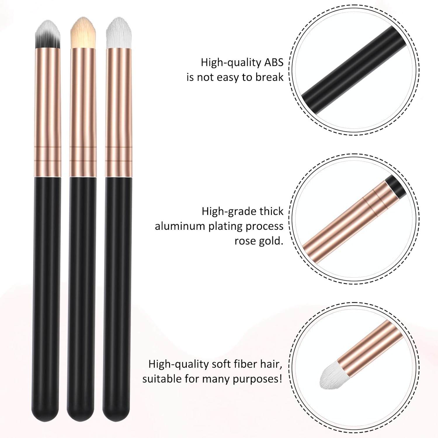 6-Piece Reusable Eye Makeup Brush Set for Blending, Concealer, and Eyeliner - Image 3