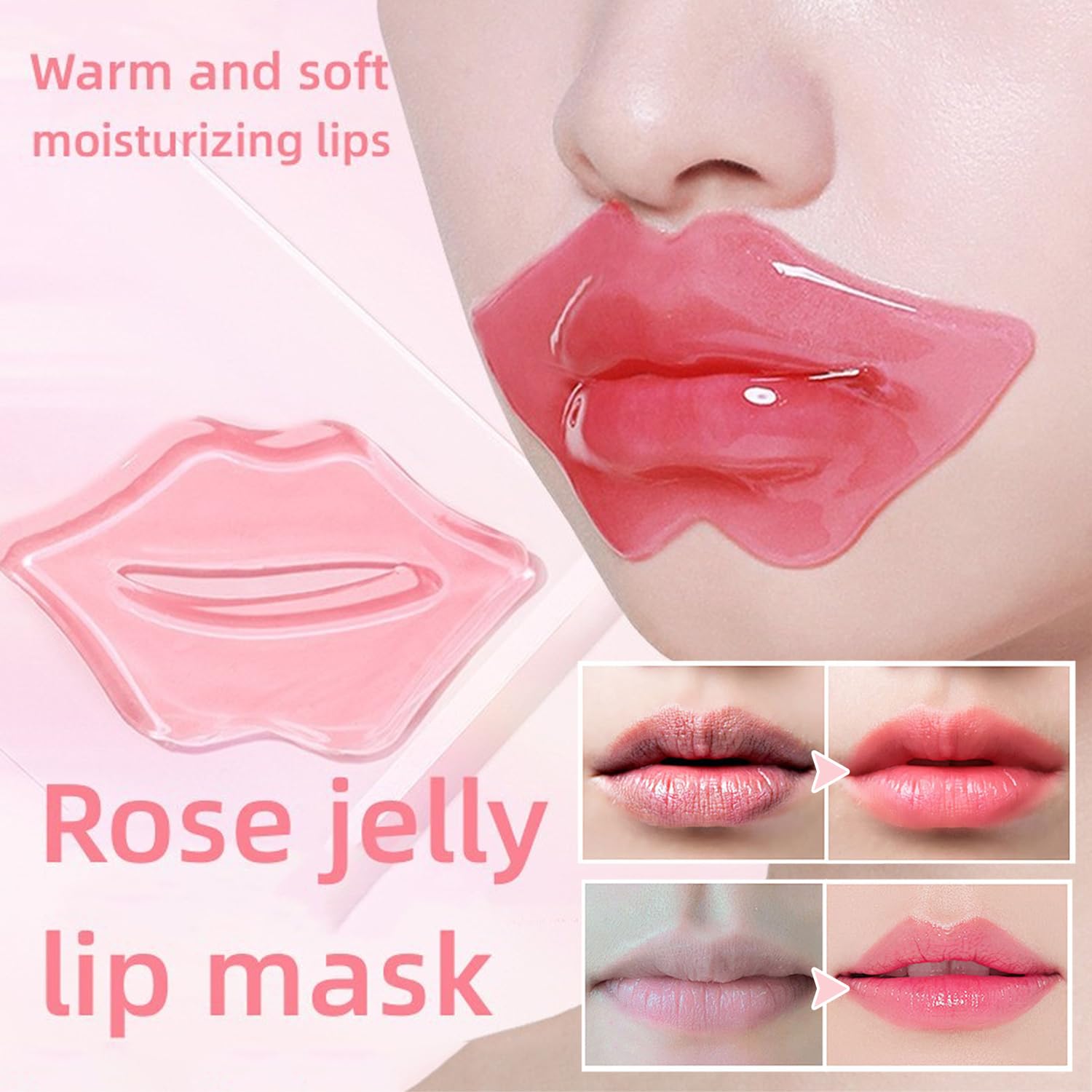 30 Pairs 24K Gold Eye Masks & Lip Masks, Crystal Collagen Gel Under Eye Patches for Puffy Eye, Moisturizing Cooling Skin Care Lip Eyes Patches for Puffiness and Dark Circles - Image 5