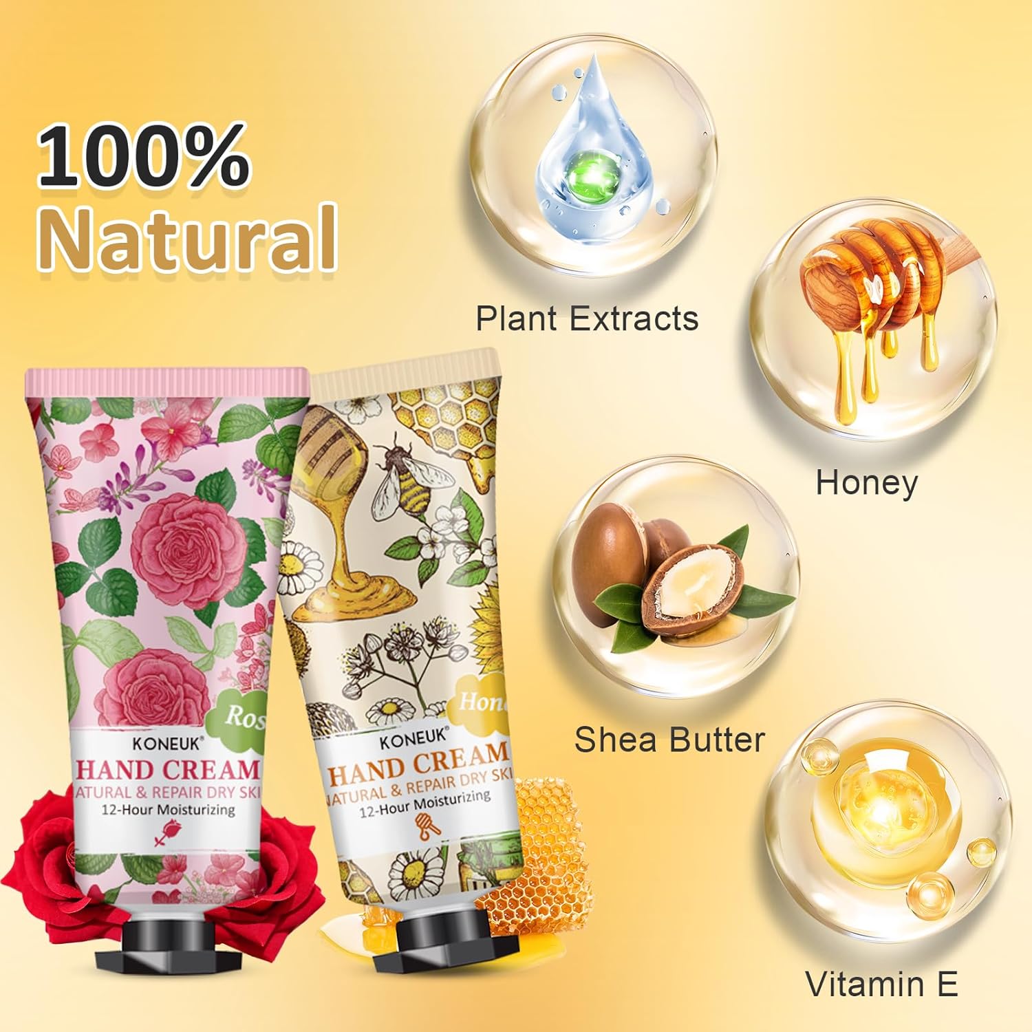 8 Pack Hand Cream Gifts Set For Women, Mini Hand Lotion Travel Size for Dry Cracked Hands, Bulk Hand Cream for Mom Gifts, Bridal Shower Favors, Birthday Gifts and Small Gifts for Women - Image 2
