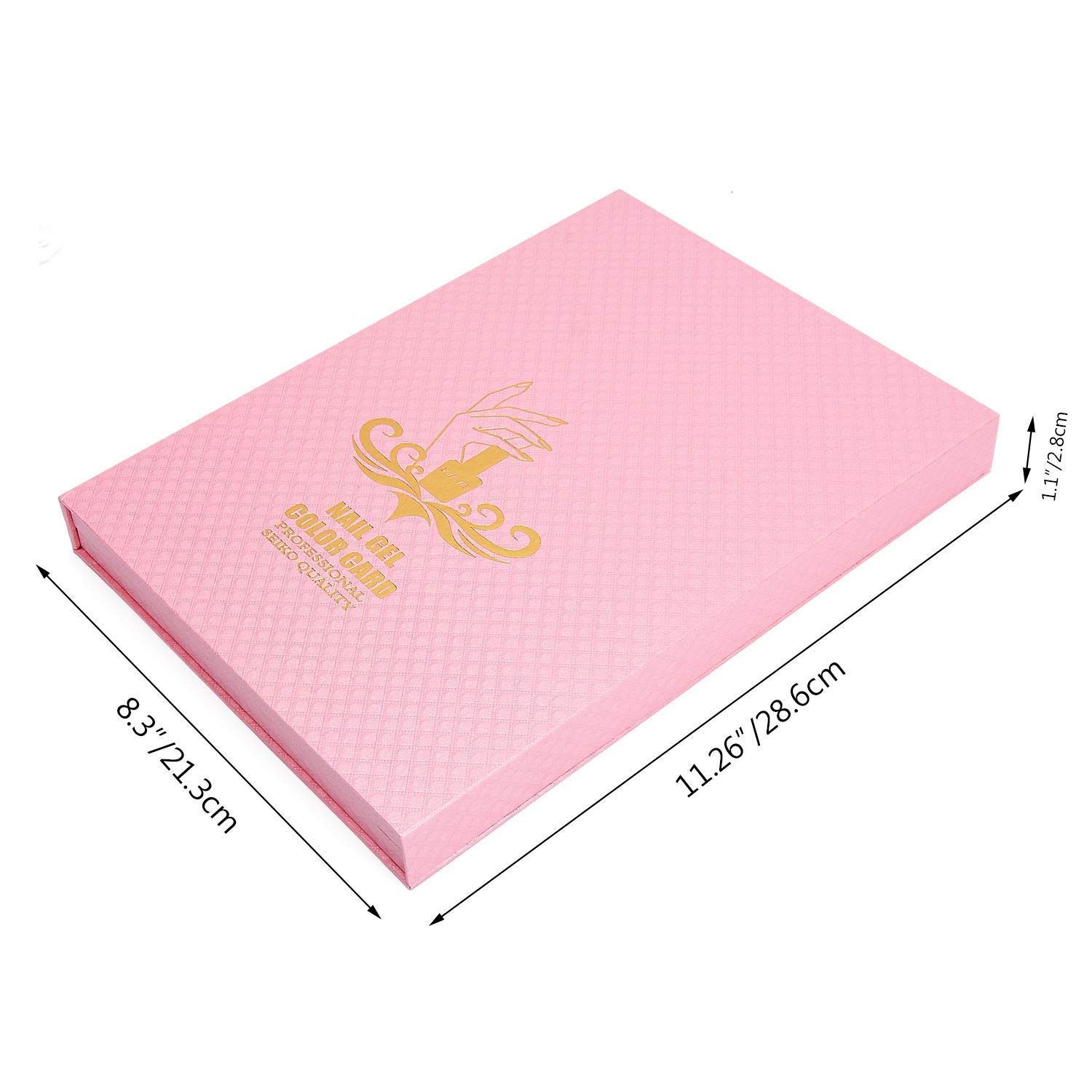 Noverlife 216 Nail Colors Chart Display, Nail Gel Polish Display Book with 216 False Nail Tips, Professional Salon Nail Color Swatches Nail Practice Card Board - Image 6