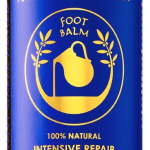 Ancient Greek Remedy Organic Foot Balm for Dry Cracked Feet and Heels, Made of Almond, Olive, Jojoba, Lavender, Vitamin E Oil. Natural Cream Moisturizer for Dry Skin Care for Women, Men