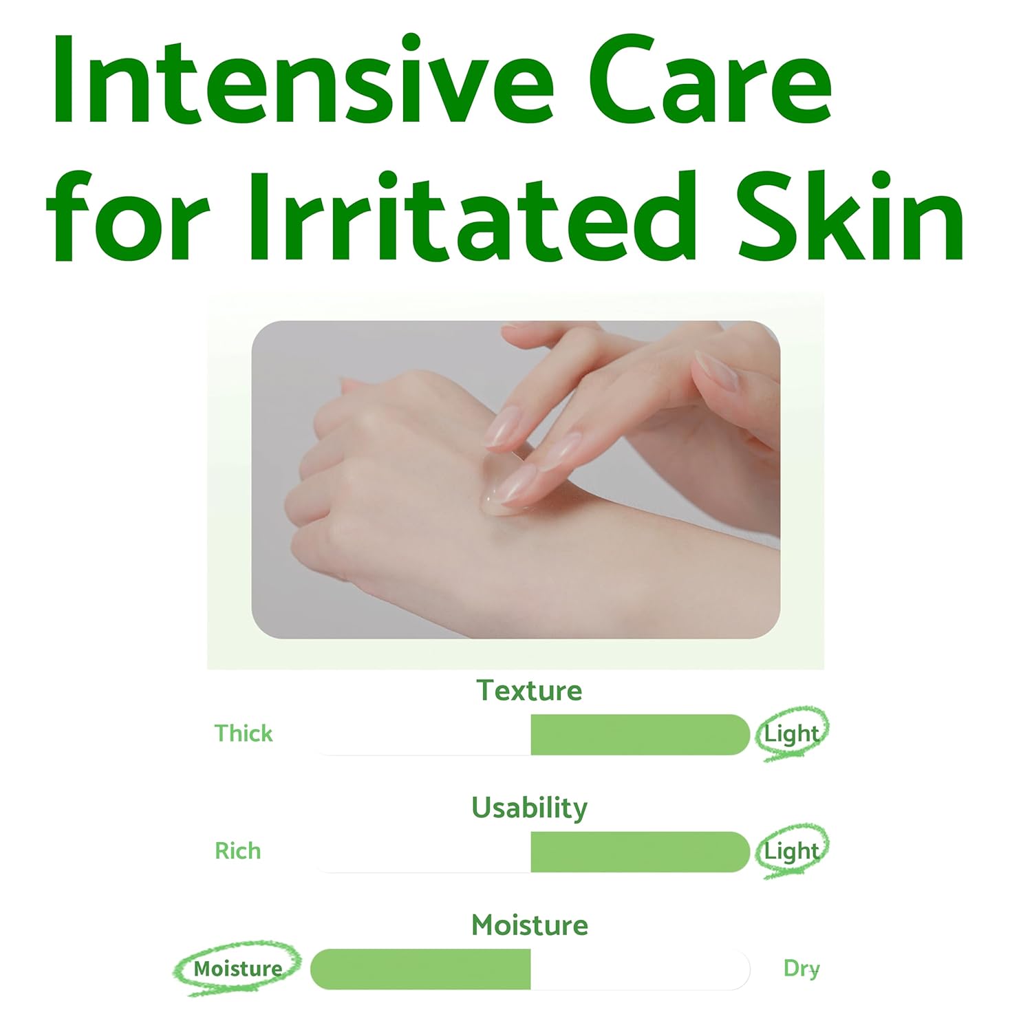 IUNIK Centella Calming Gel Cream Vegan Non-Sticky Moisturizing Blemish Care w/Centella Asiatica Tea Tree Soothes Acne Rosacea Oily & Sensitive Skin Korean Skincare - Image 5