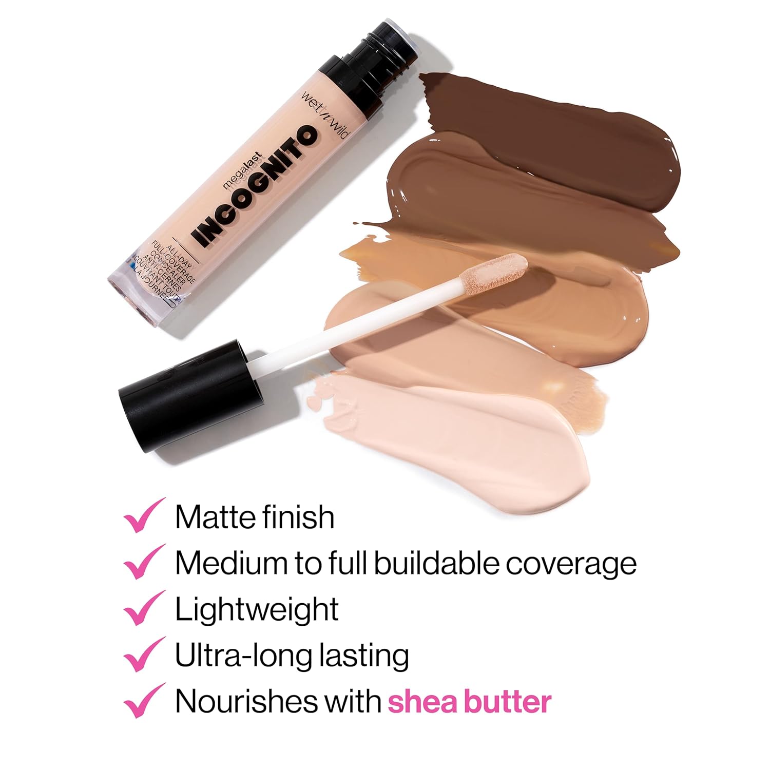 wet n wild Mega Last Incognito All-Day Full Coverage Liquid Matte Concealer, Light Beige, 0.18 Ounce - Image 8