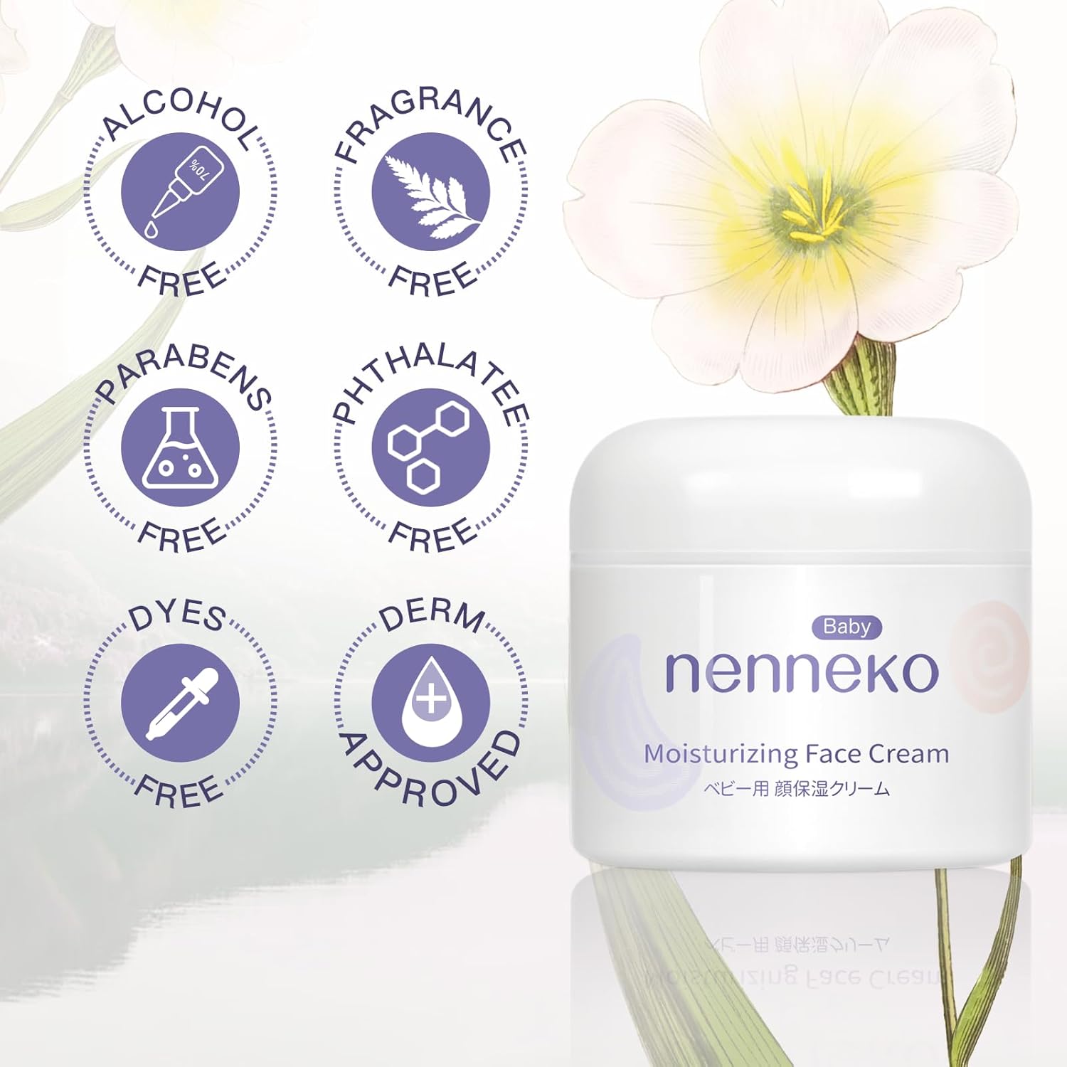 NENNEKO Moisturizing Face Cream – Deep Hydration for Dry, Eczema-Prone & Sensitive Skin | Soothes Irritation, Repairs & Rehydrates | Gentle Baby Face Cream for Soft, Healthy Skin - Image 7