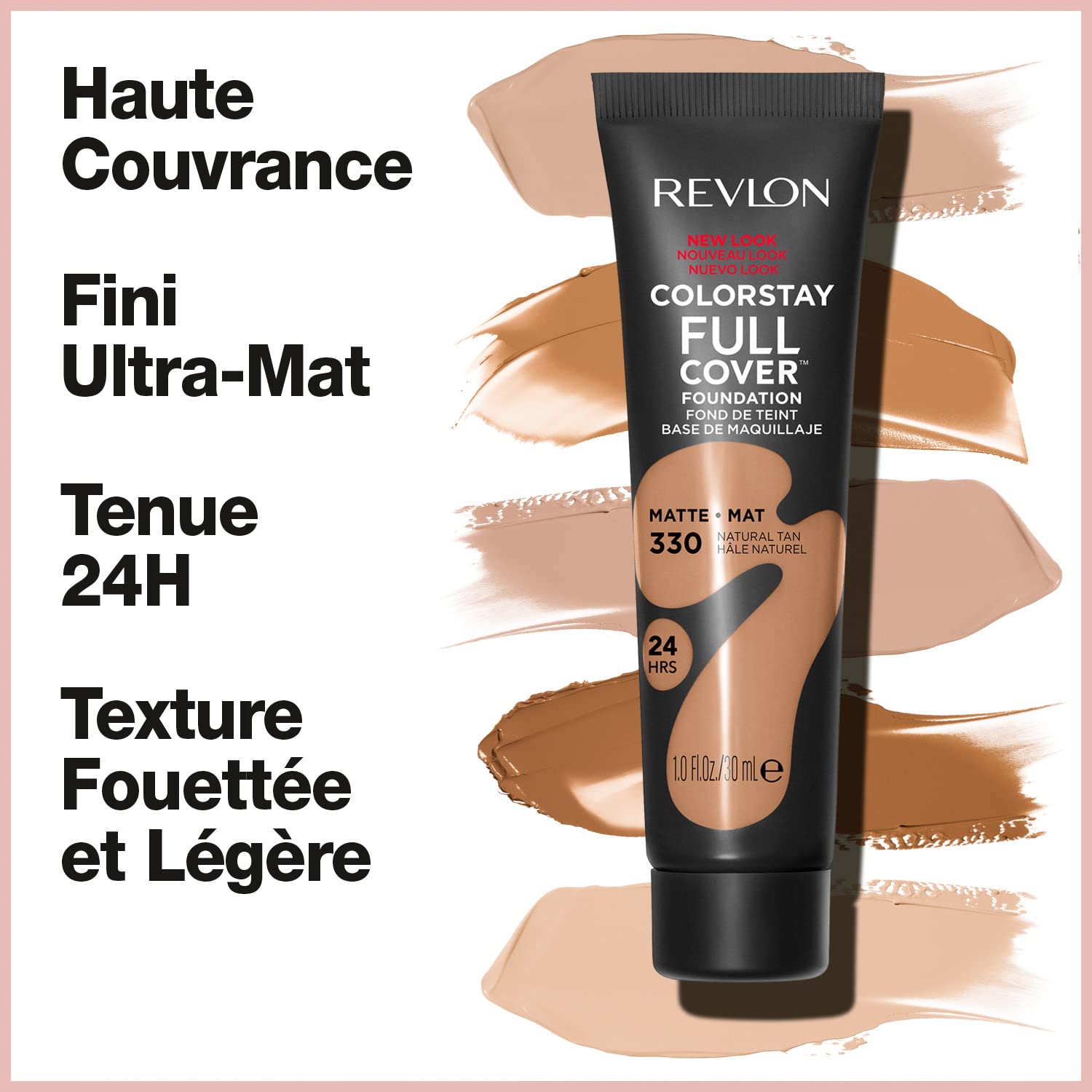Revlon Liquid Foundation, ColorStay Face Makeup for Normal and Dry Skin, Longwear Full Coverage with Matte Finish, Oil Free, 320 True Beige, 1.0 Oz - Image 2