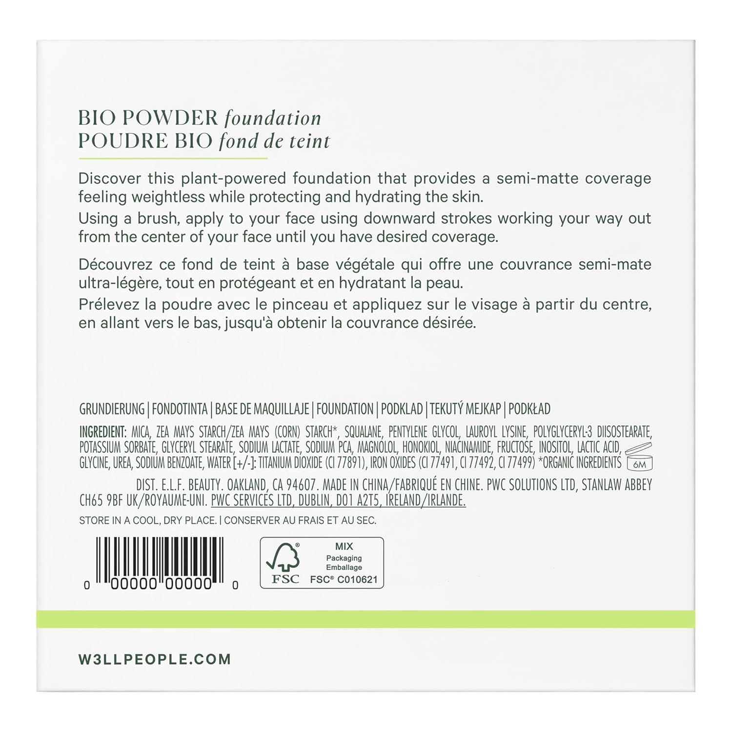 Well People Bio Powder Foundation, Lightweight & Hydrating Foundation For Perfecting & Smoothing Skin, Semi-Matte Finish, Vegan & Cruelty-free, 3W - Image 5