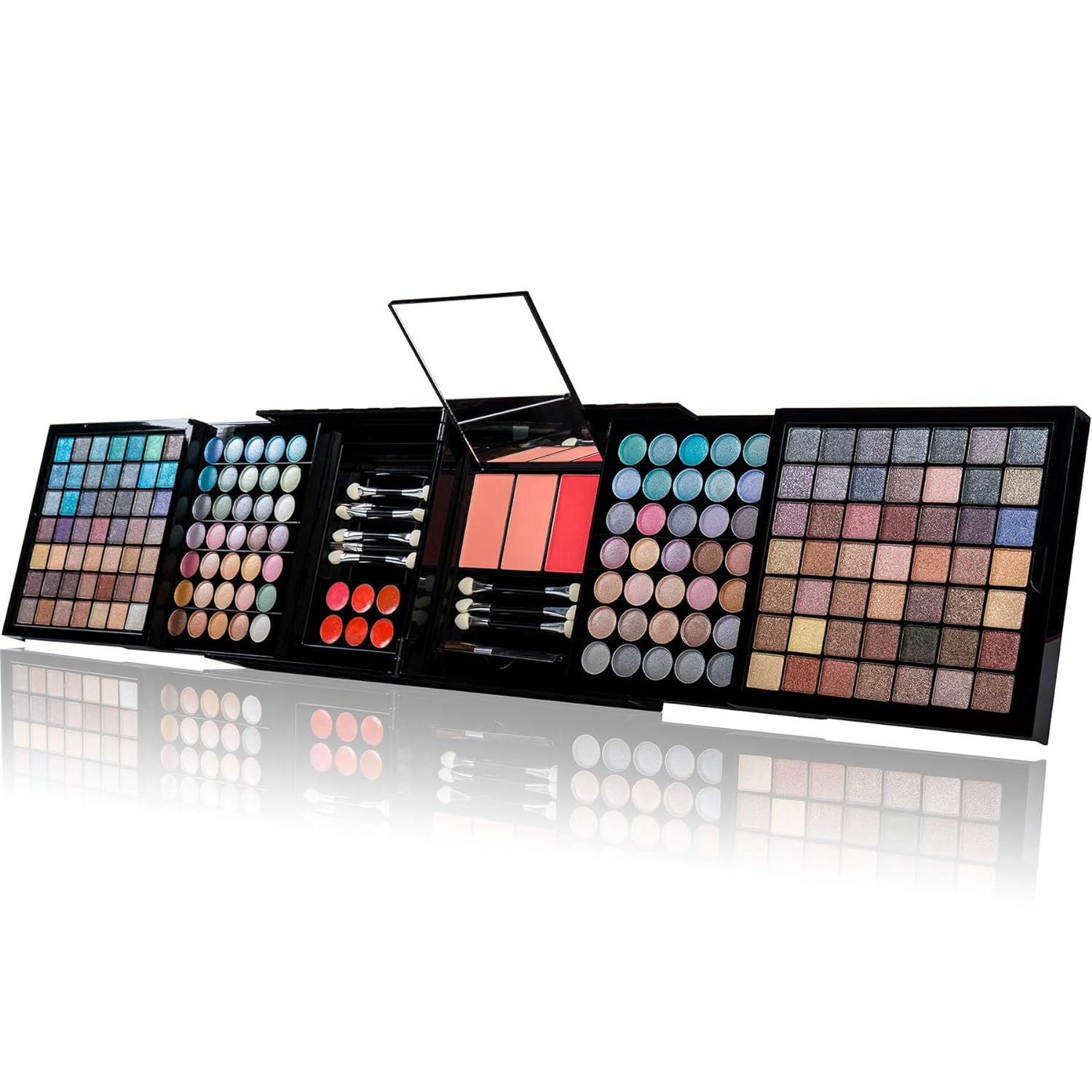 SHANY All In One Harmony Makeup Set - Ultimate Color Combination - Eyeshadows, Blush Powder, Lip-gloss Lipstick, Mini Makeup brushes, Makeup applicators, HOLIDAY GIFT IDEA - New Edition - Image 5