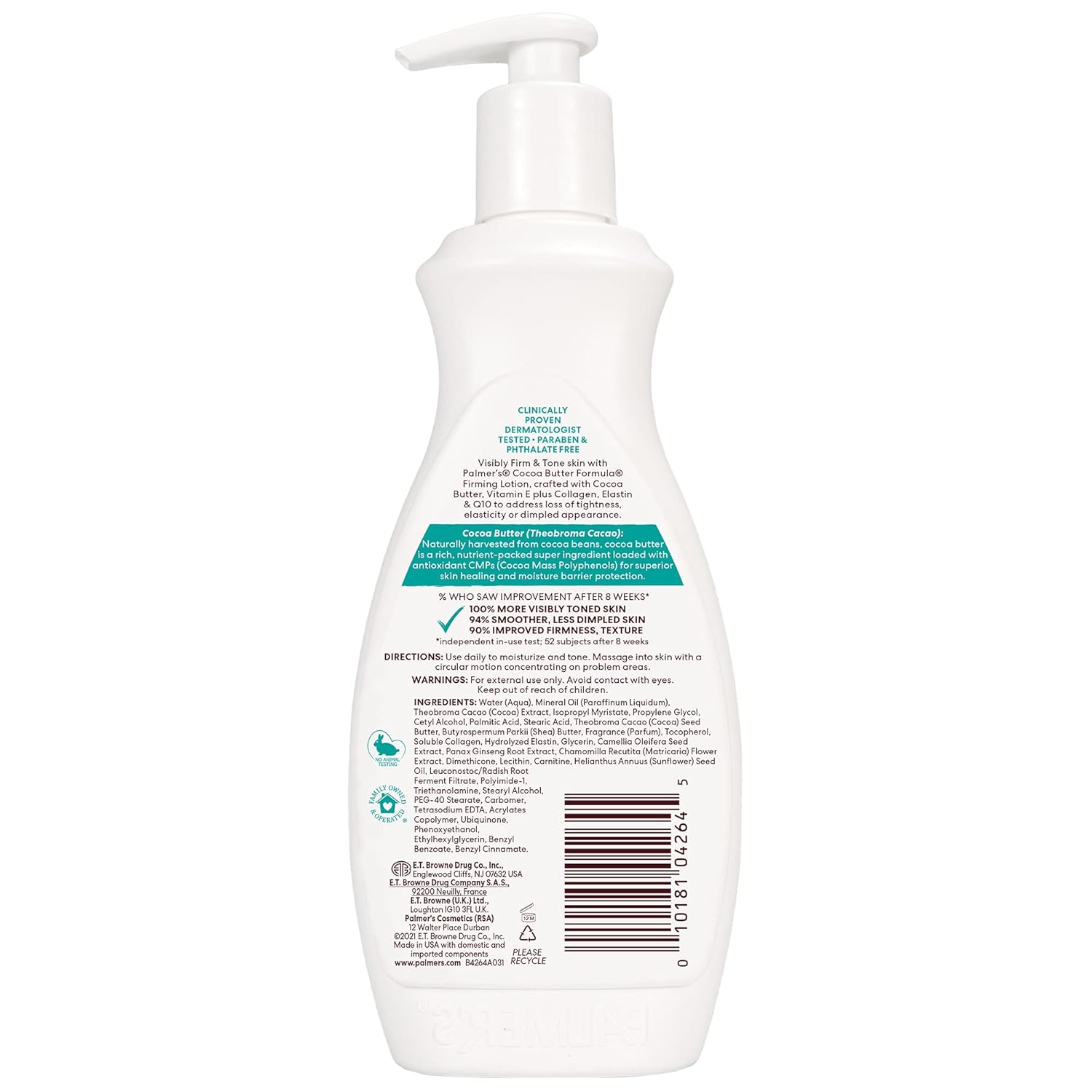 Palmer's Cocoa Butter Formula Skin Firming Body Lotion, Toning & Tightening Cream with Q10, Collagen & Elastin, Pump Bottle, 13.5 Oz. - Image 2