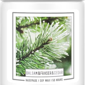 Homsolver Balsam Pine Candle, Christmas Balsam Fir Candles Scented, 9oz Holiday Candles with 50+ Hour Burn Time, Fir Cedar Tree Scent Gifts for Women