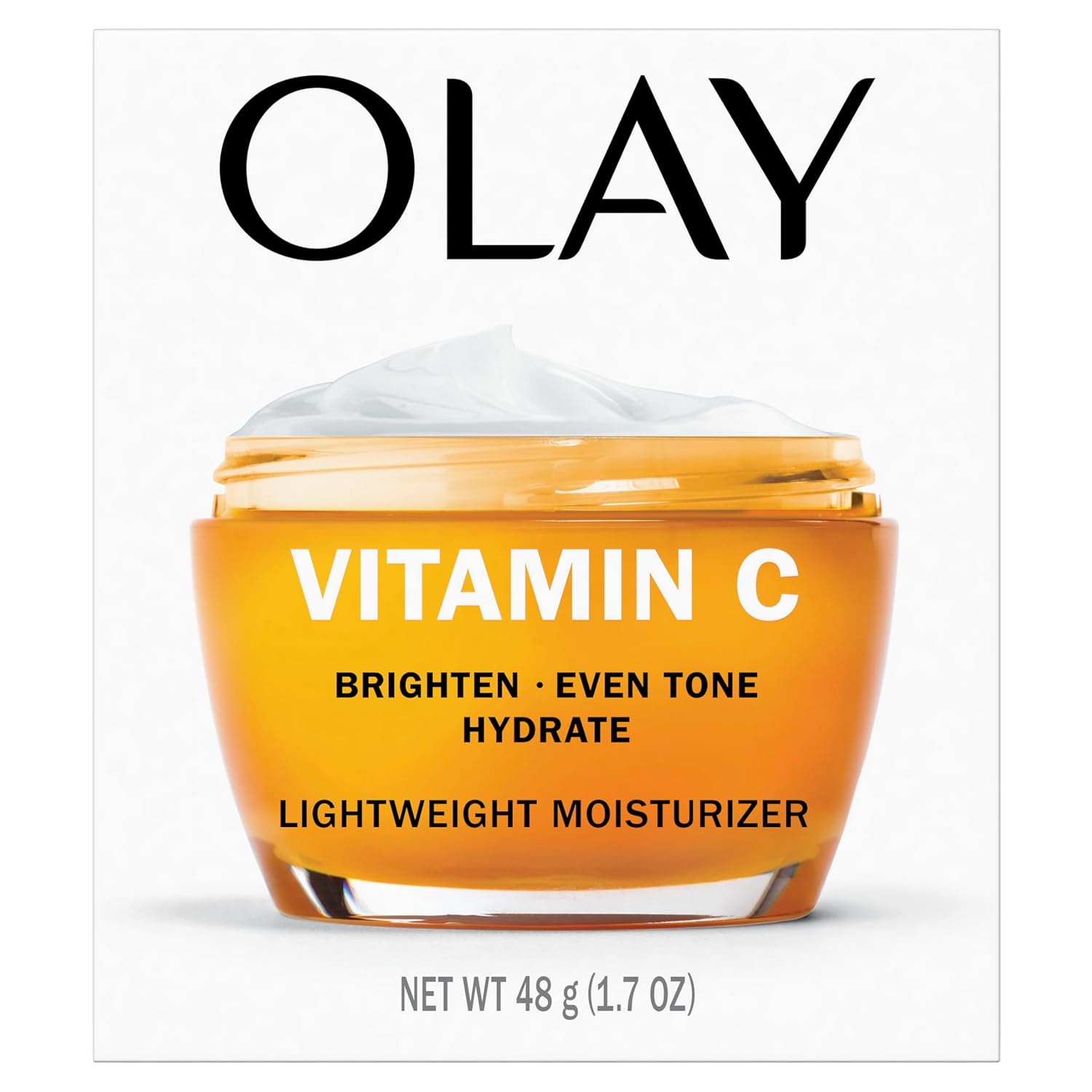 Olay Vitamin C Face Moisturizer, Brightening Cream for Women, Instant Hydration, Evens Tone, Dark Spot & Hyperpigmentation Reduction, Glowing Skin Care - Niaciniamide, Lactic Acid, 1.7 Oz - Image 8