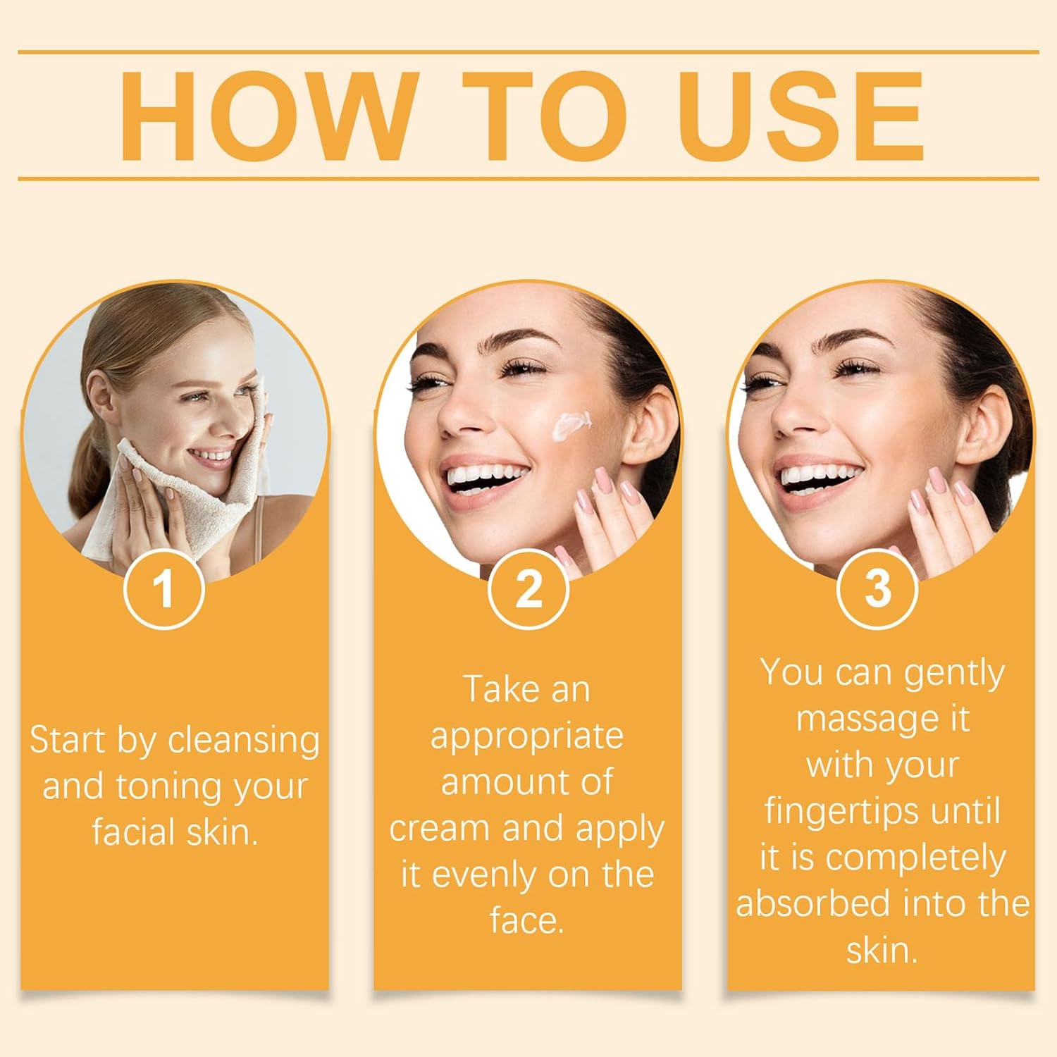 Turmeric Vitamin C Face Cream, Anti-Aging Turmeric Cream, Firming Skin, Improve Acne and Reduce Dark Spots, Even Skin Tone, Turmeric Vitamin C Cream Deeply Hydration,Repair Improve Dull Skin - Image 8