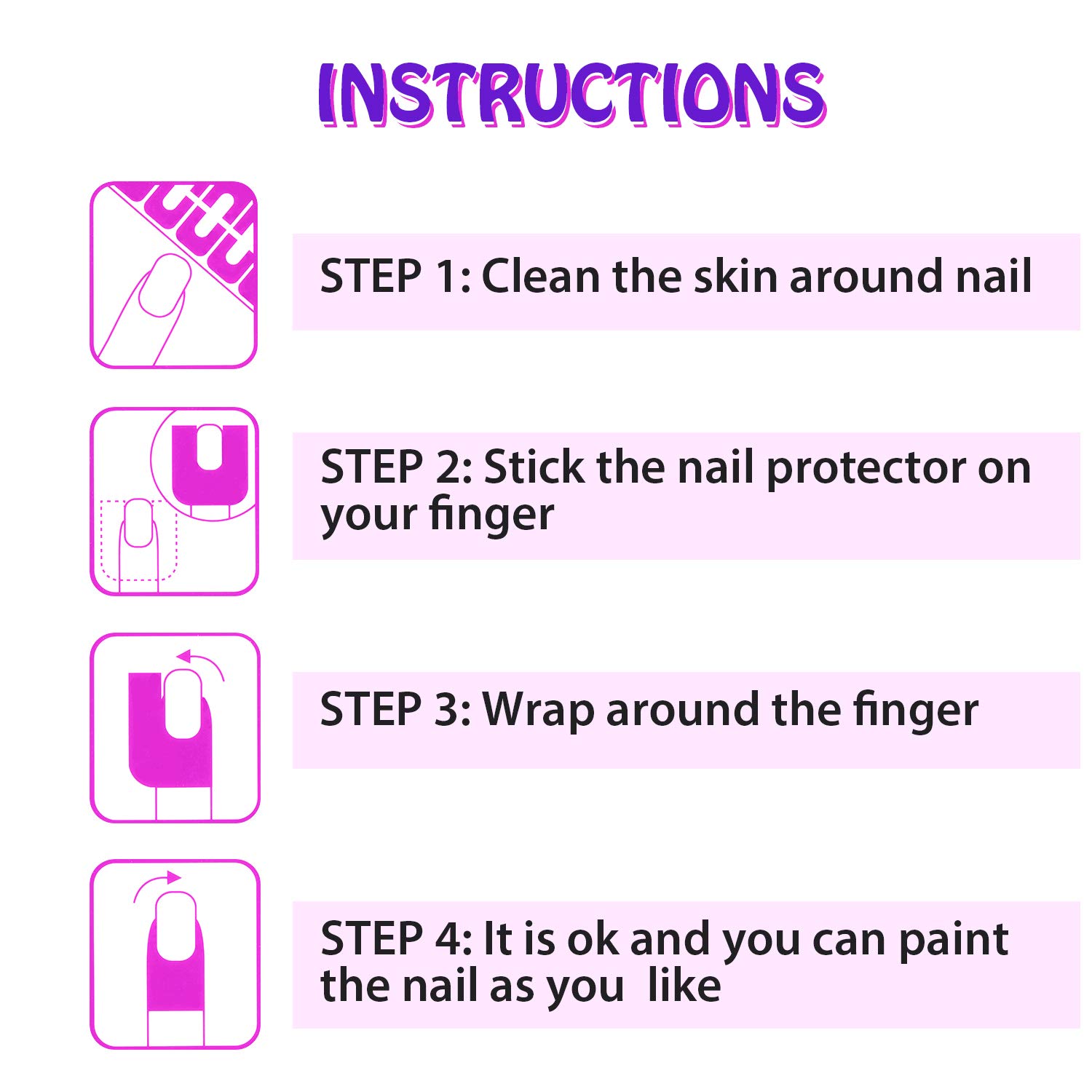 Outus 150 Piece U Shape Nail Polish Protector Guards Spill Proof Stickers DIY Use - Image 2