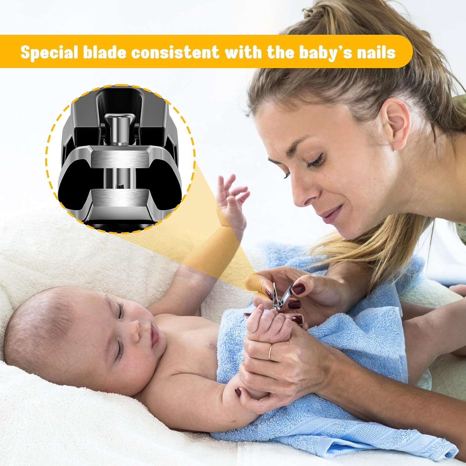 FVION Baby Nail Clippers - Stainless Steel Kids Nail Clippers Trimmer, Small Jaw Children Fingernail Clippers for Toddler, Infant, Babies - Safe Nail Grooming Tool - Black - Image 2