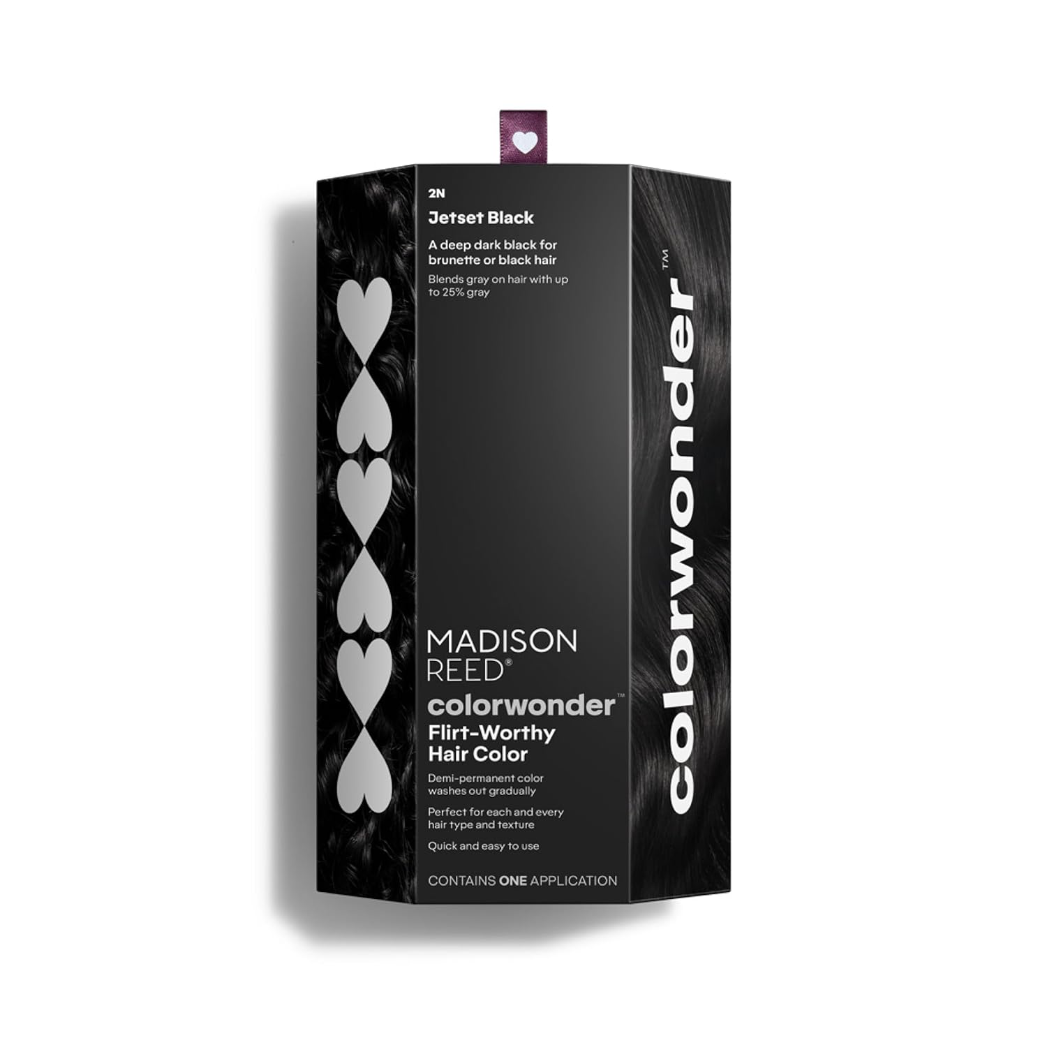 Madison Reed colorwonder Demi-Permanent Hair Color, Effortless At-Home Hair Dye, Ammonia-Free, Cruelty-Free, Jetset Black (2N True Black), Pack of 1