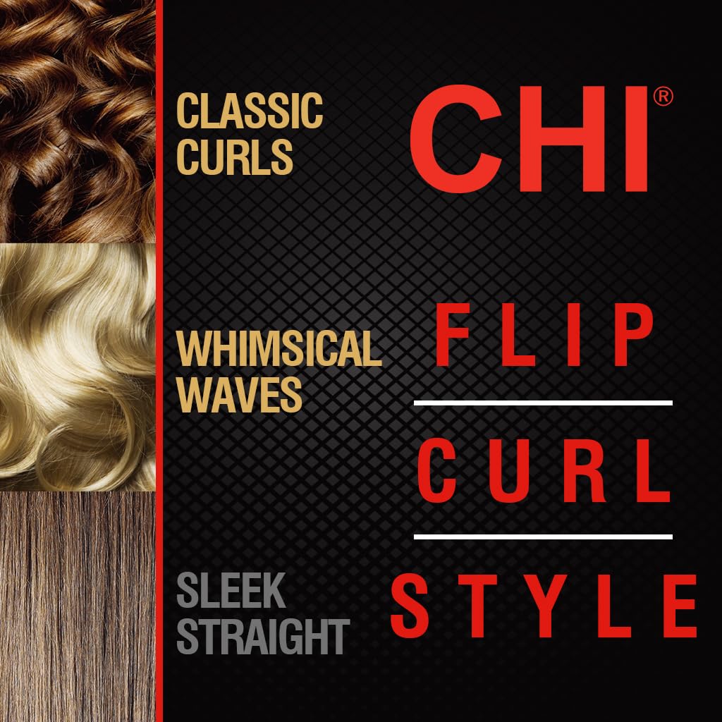 CHI Original Digital Ceramic Hairstyling Iron, Hair Straightener Delivers Shiny, Smooth Results, Even Heat for Less Damage, 1" Iron, Piano Black - Image 6