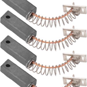 Acouto Replaceable Carbon Motor Brushes 4PCS Alternators Brush Set A647X50870 Metal Alternators Brush Set Replacement for IR IF