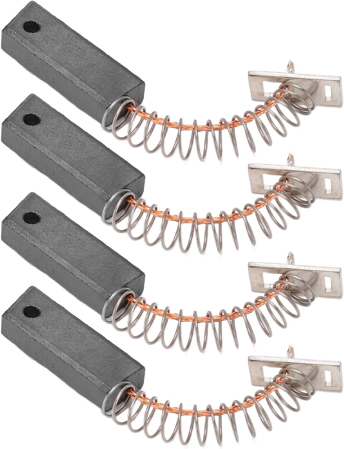 Acouto Replaceable Carbon Motor Brushes 4PCS Alternators Brush Set A647X50870 Metal Alternators Brush Set Replacement for IR IF