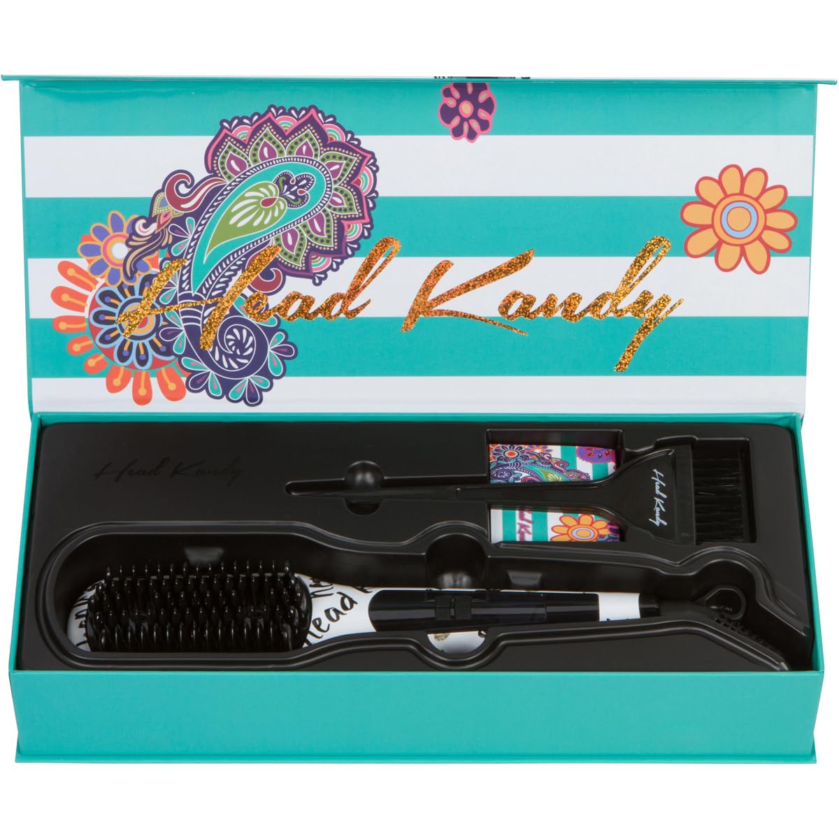 Head Kandy One Upper Hair Straightening Brush with Heat | Hot Brush with Ceramic Plating | Anti Scald Technology | Kandy Love - Image 2