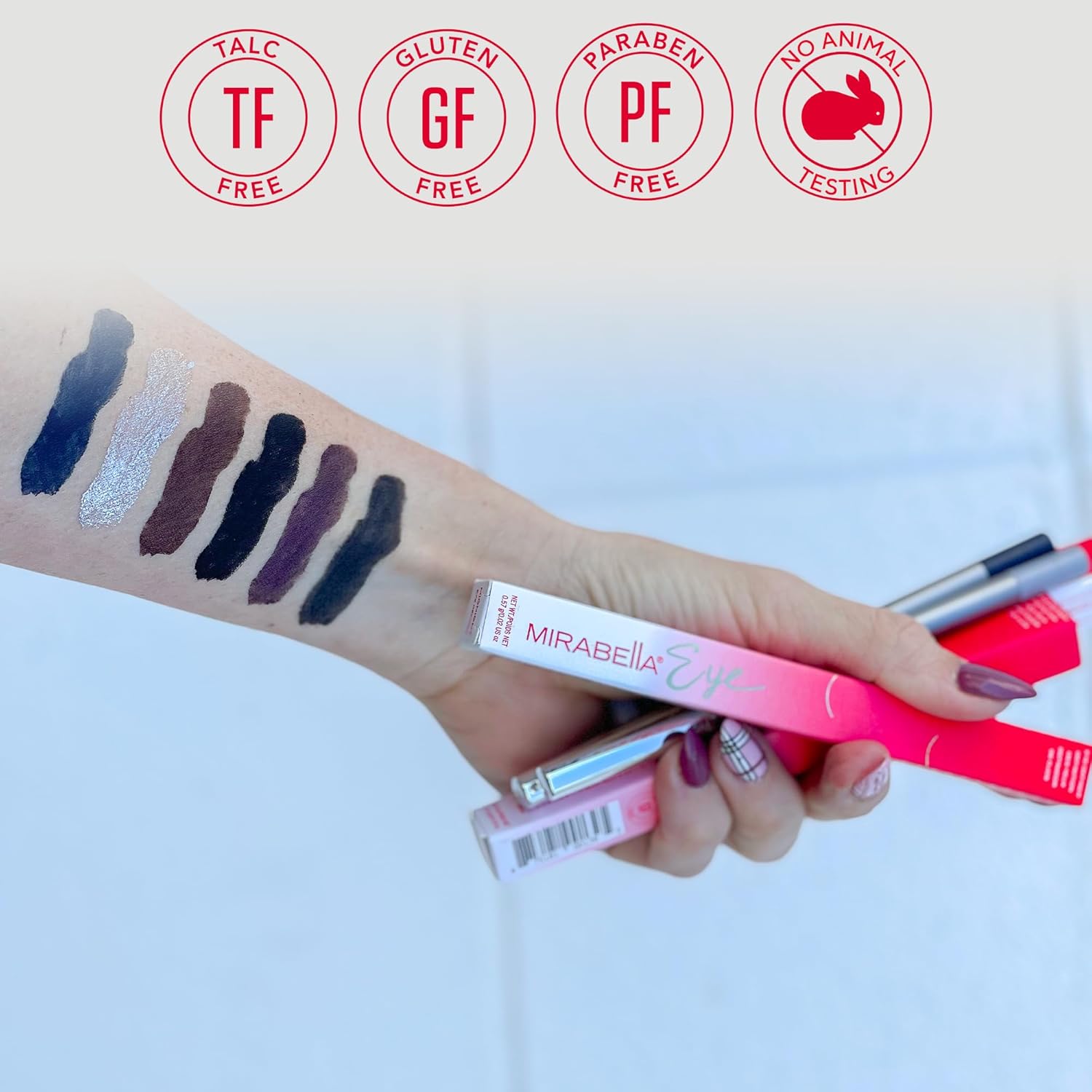 Mirabella Midnight Antioxidant Infused Gel Eyeliner Pencil 0.04 oz with Sharpener - Image 5