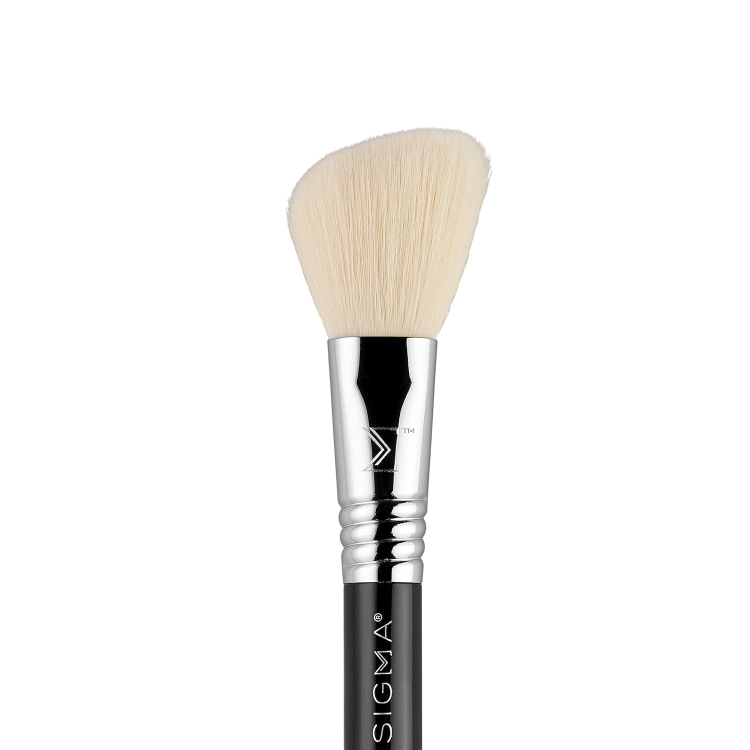 Sigma Beauty Travel Essential Trio - Makeup Brush Set for Foundation Powder Eyeshadow - 3 Tool Brushes with Brush Tin Holder - Skin Safe, Vegan Makeup Brushes for Travel - Black - Image 3